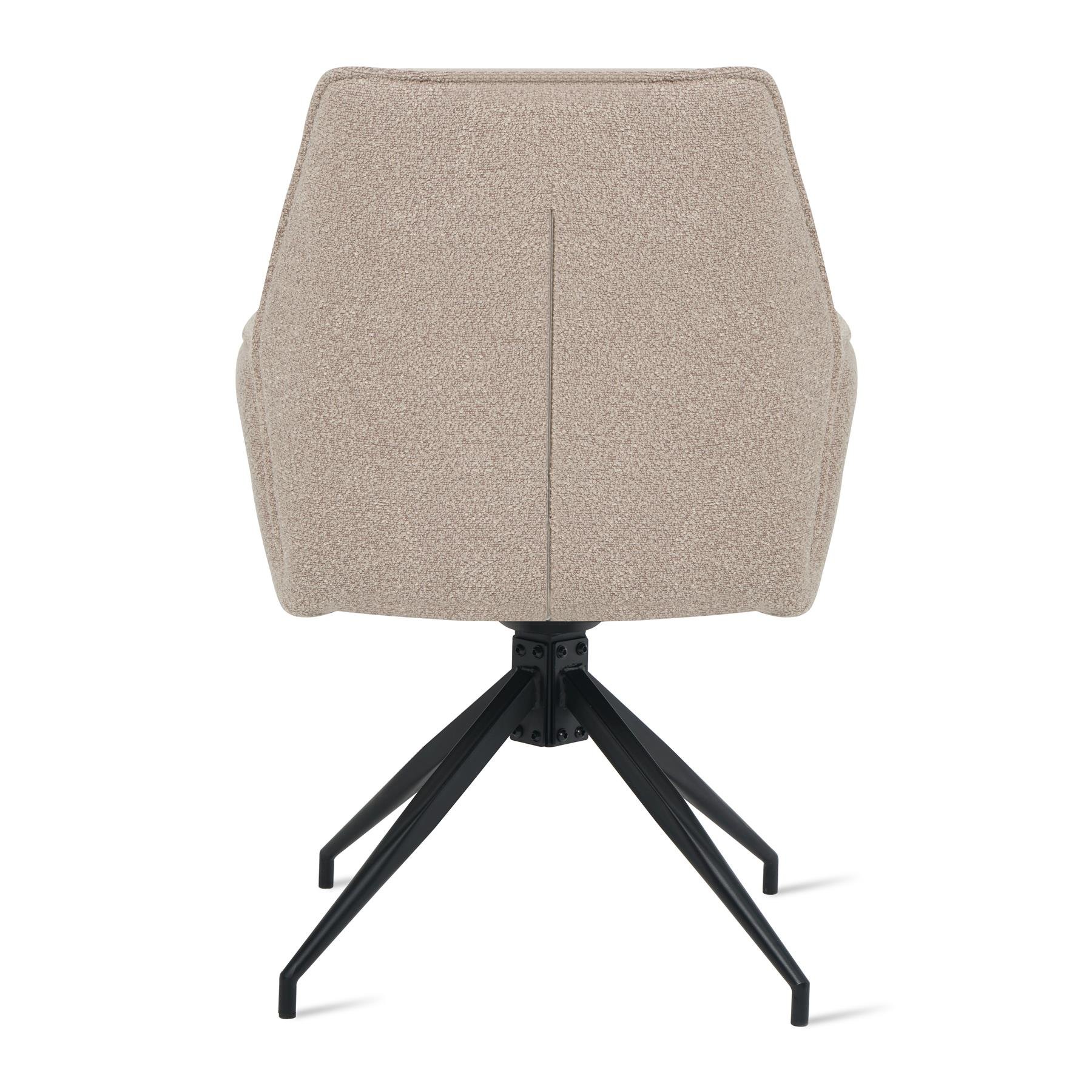 by fonQ Reign Eetkamerstoel - Bouclé - Taupe