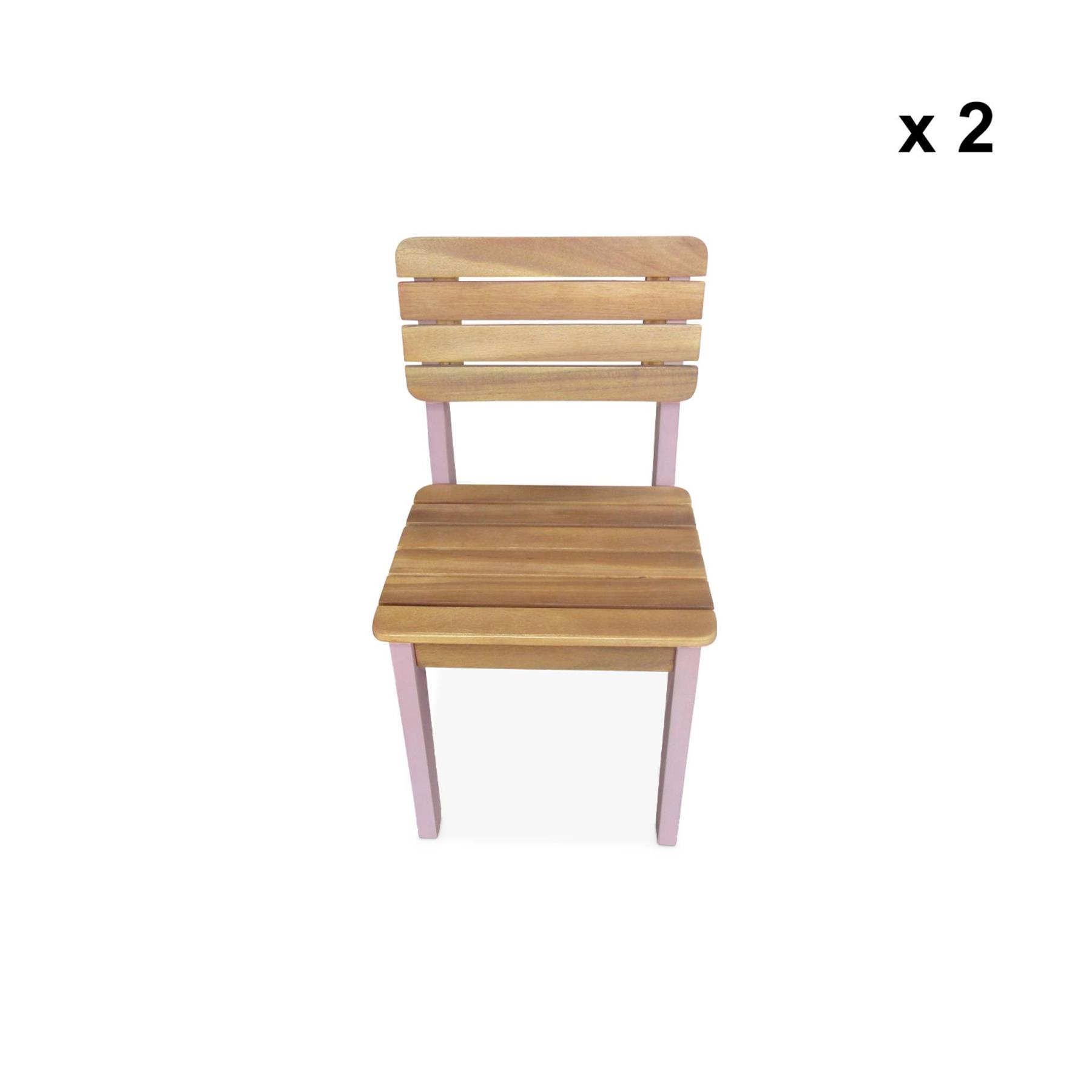 sweeek - Houten kinderstoel, binnen|buiten (set van 2)