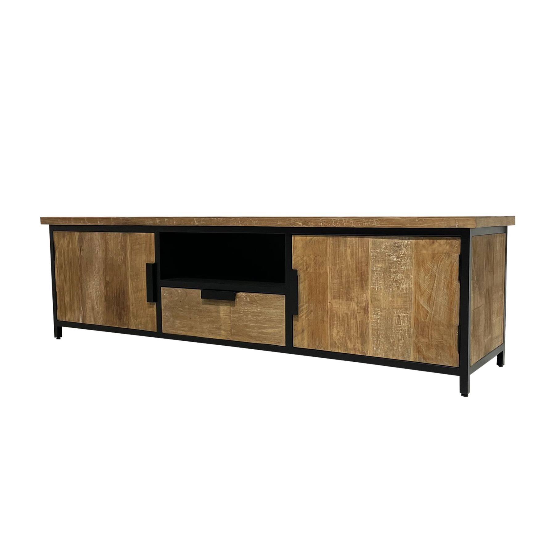 Livingfurn - TV Meubel Tomar 180cm - Teakhout