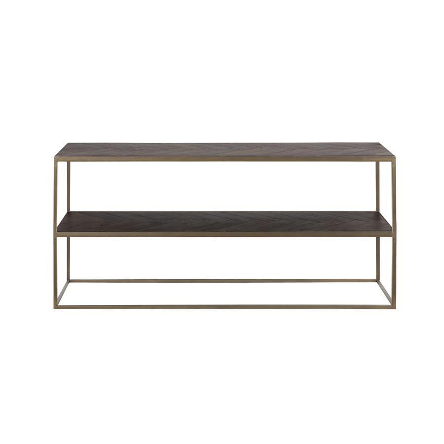 Light&living Side table 150x40x70 cm CHISA hout zwart-ant brons
