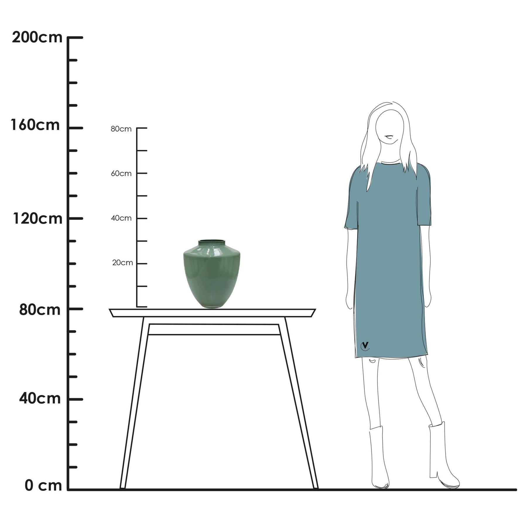 Vase The World - Tugela S pastel green Ø24.5 x H29 cm