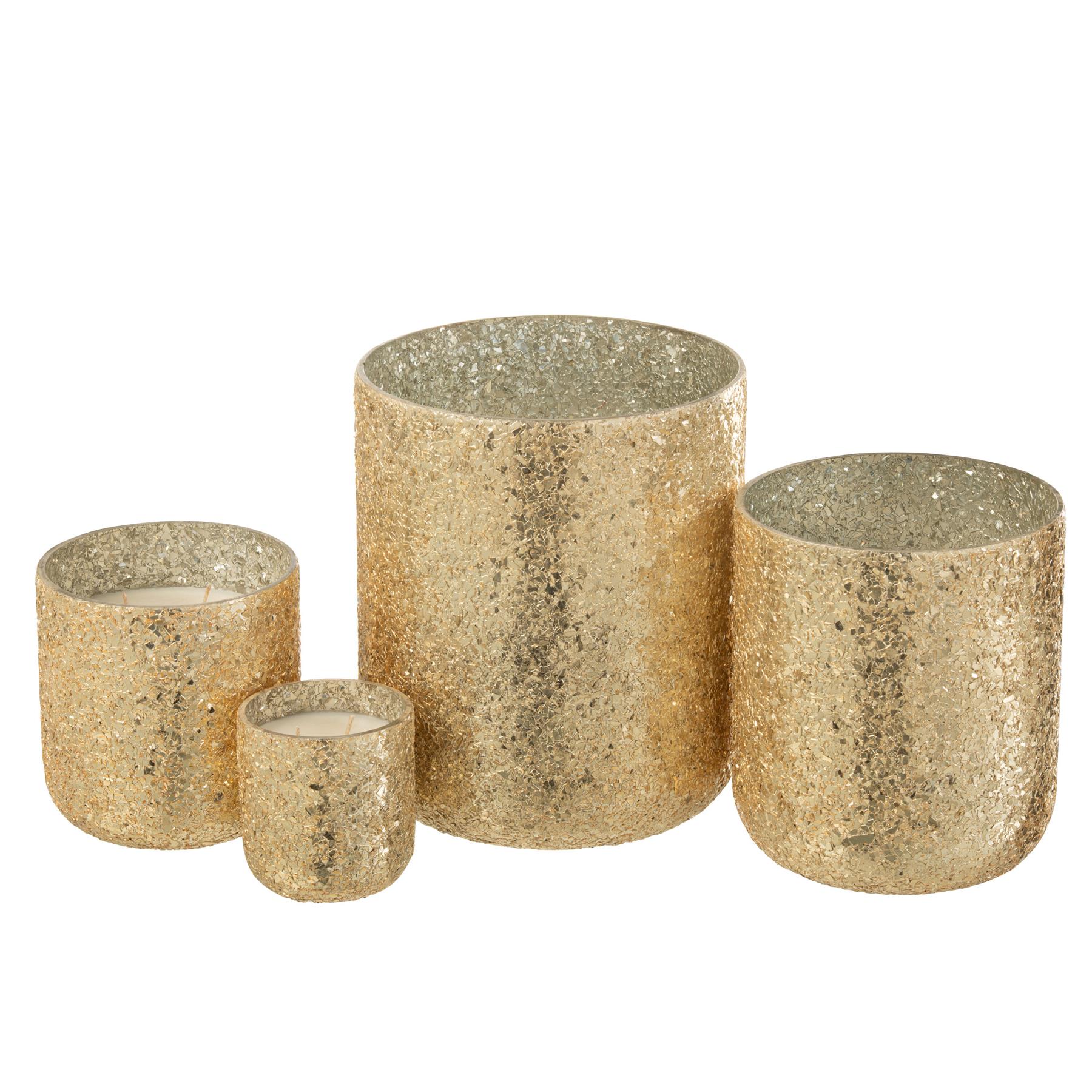 J-Line geurkaars Excellent - glas - groen - L - 40U