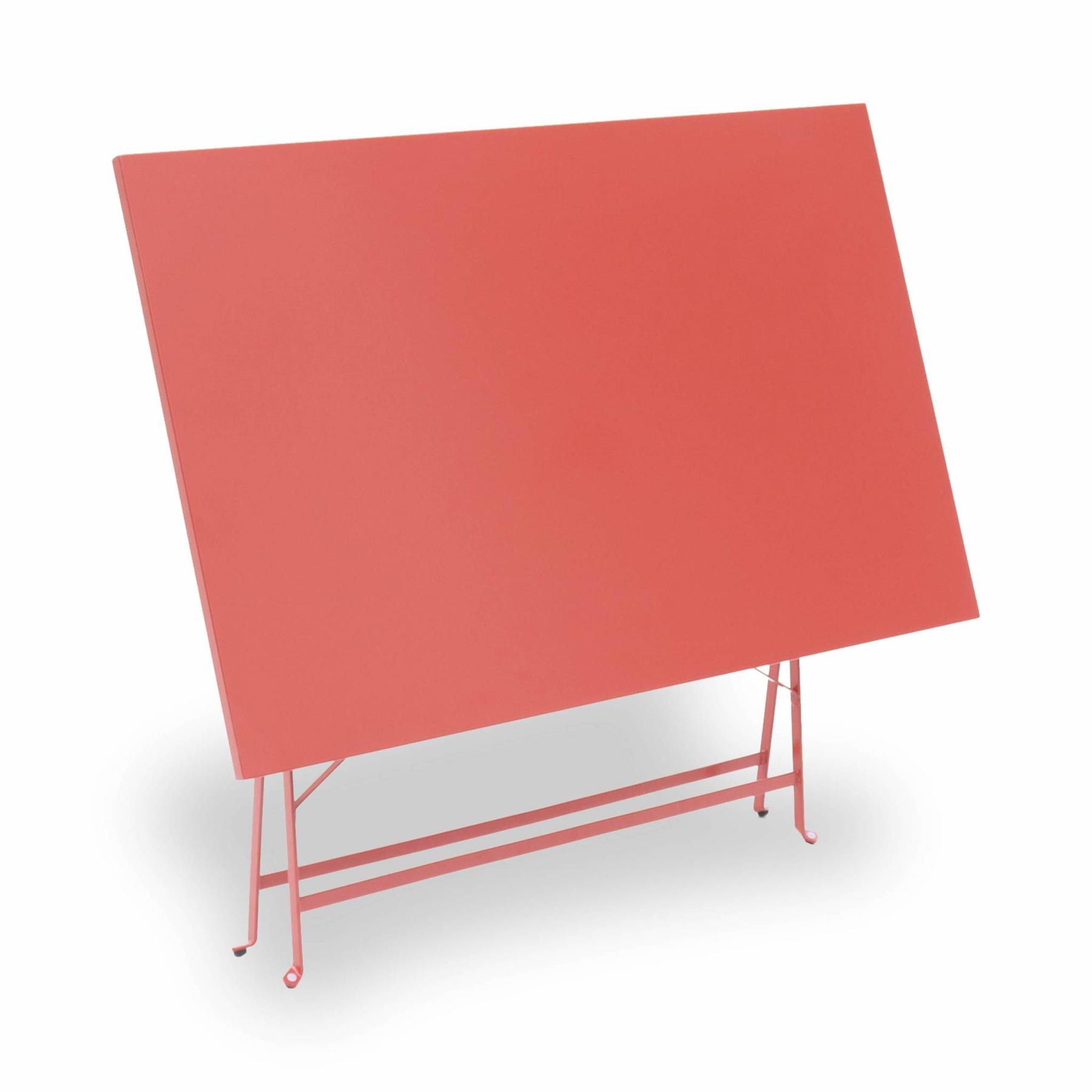 sweeek - Inklapbare metalen bistrotafel 110 x 70cm, voor 4 personen