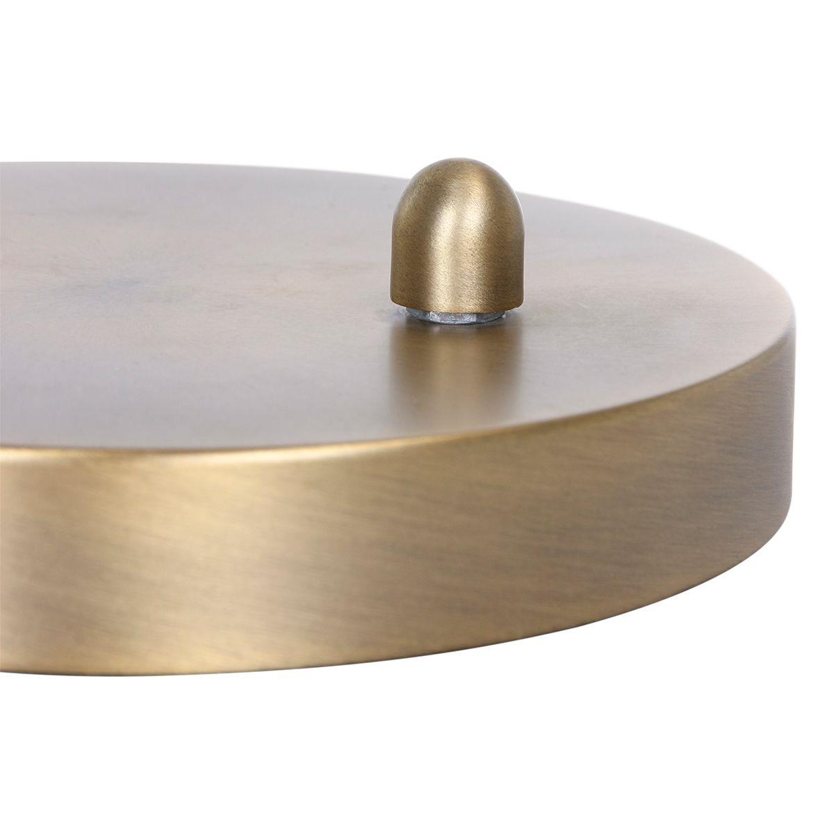 Mexlite - tafellamp - Eloi - brons - glas metaal - Ø 17cm - LED - 1315BR