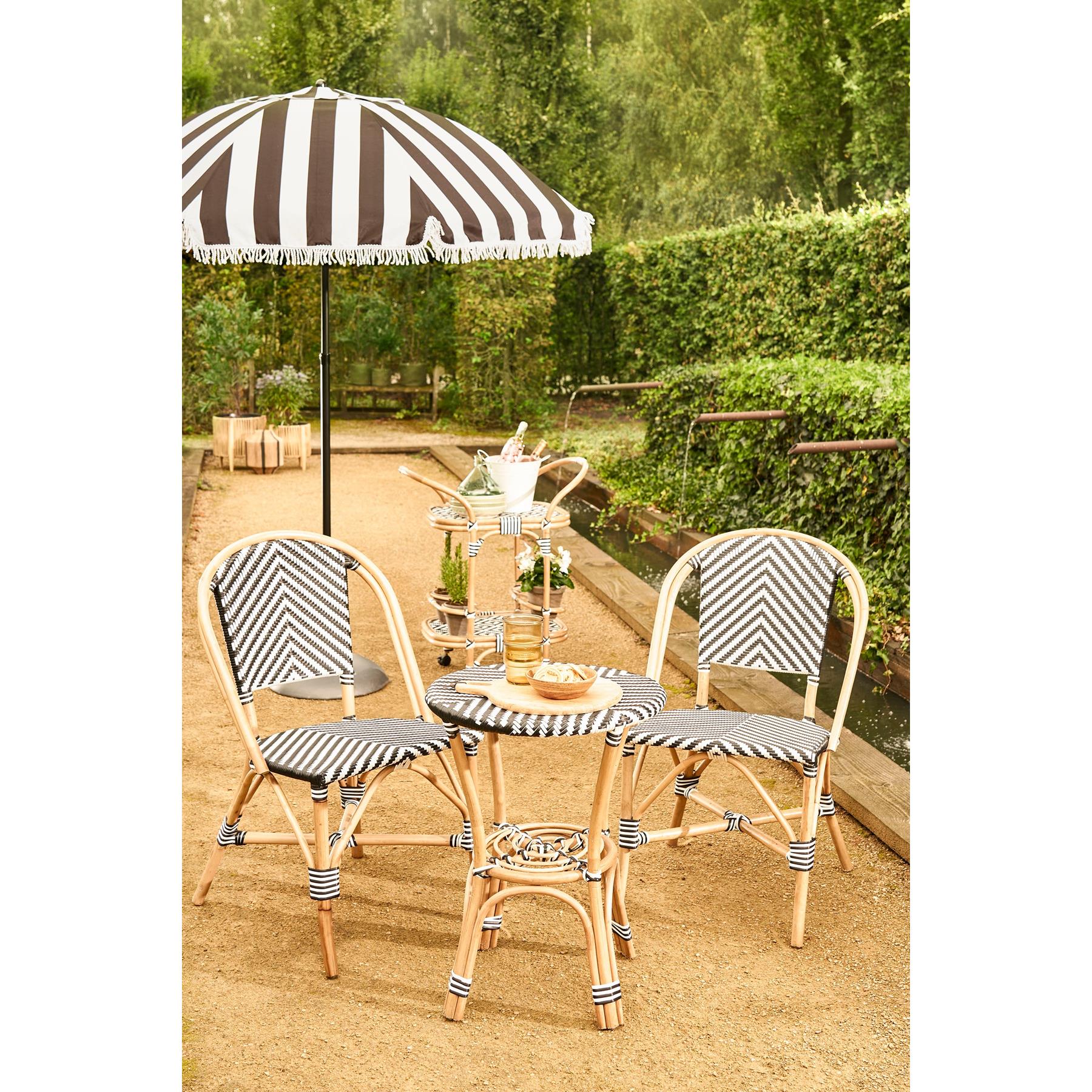 In The Mood Collection Osborn Parasol - H238 x Ø220 cm - Zwart