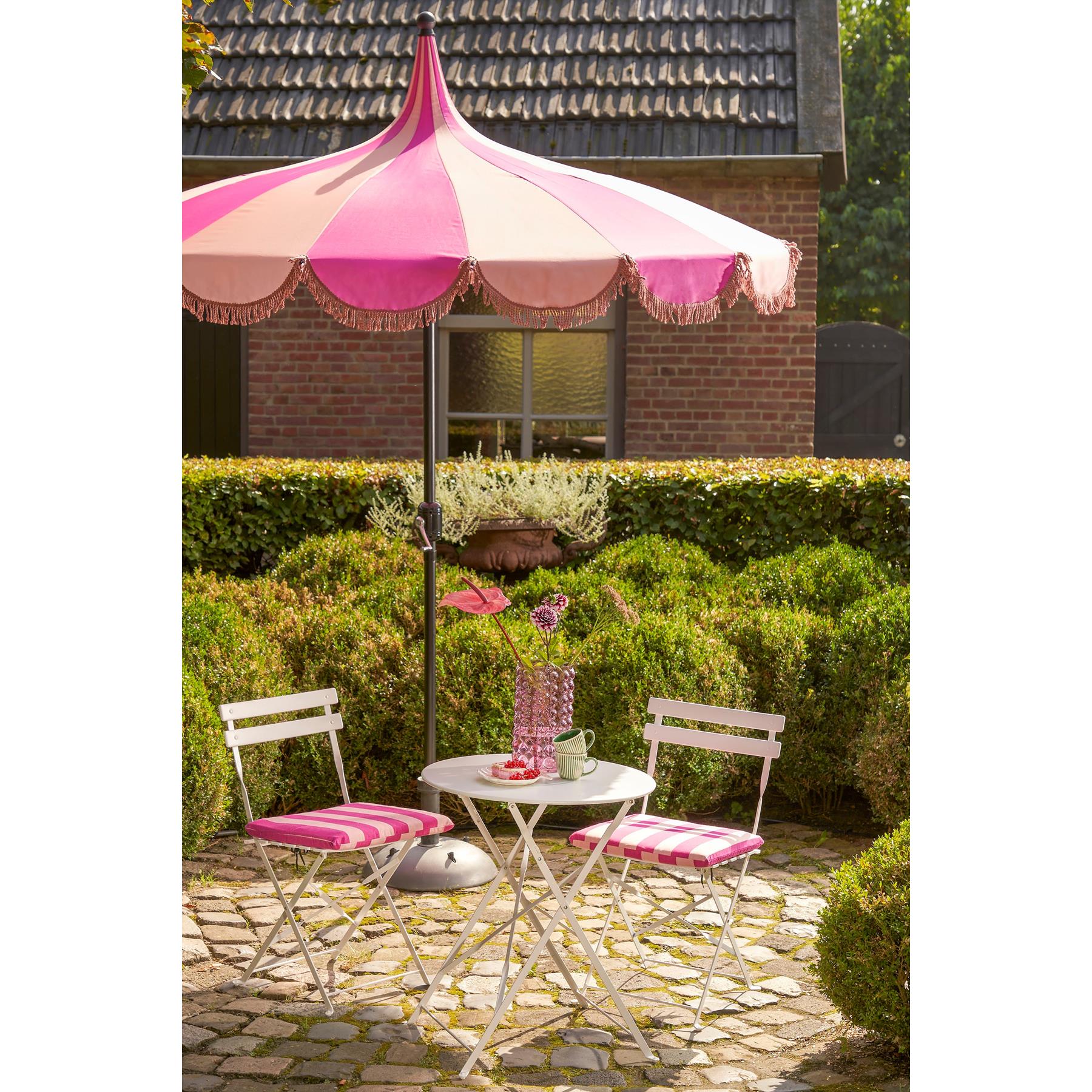 In The Mood Collection Rissy Parasol - H238 x Ø220 cm - Roze