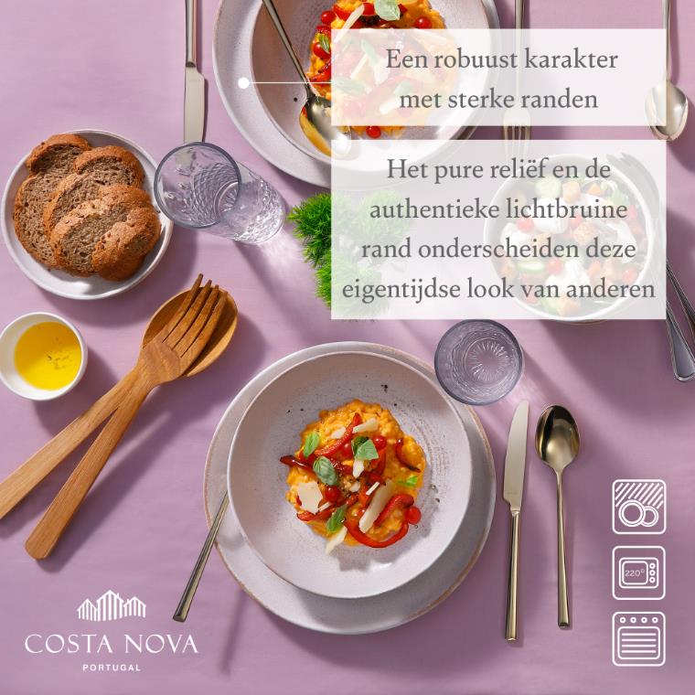 Costa Nova Vermont Serviesset 24-delig Wit