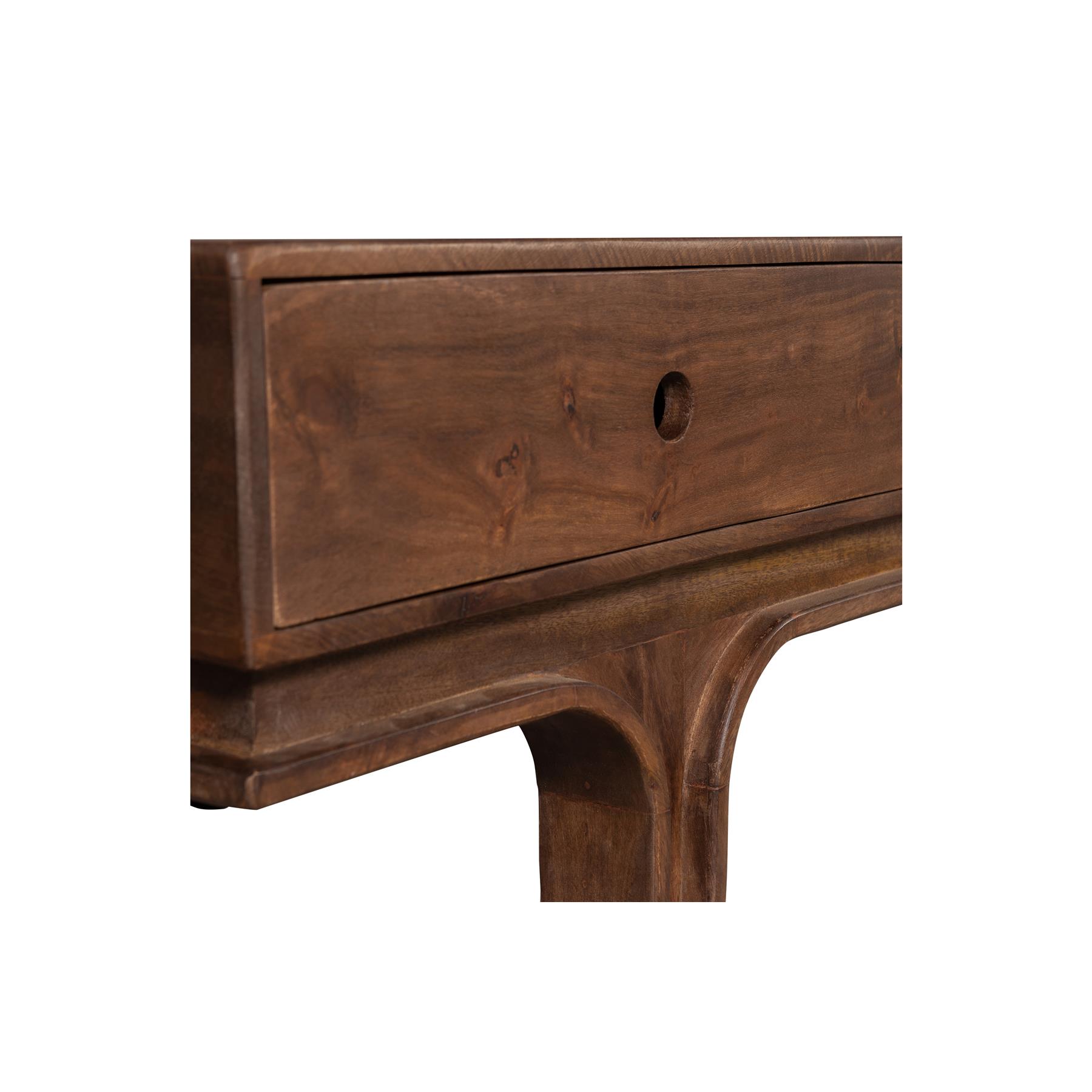 WOOOD Staes Tv-Meubel - Mangohout - Walnoot - 37x180x45