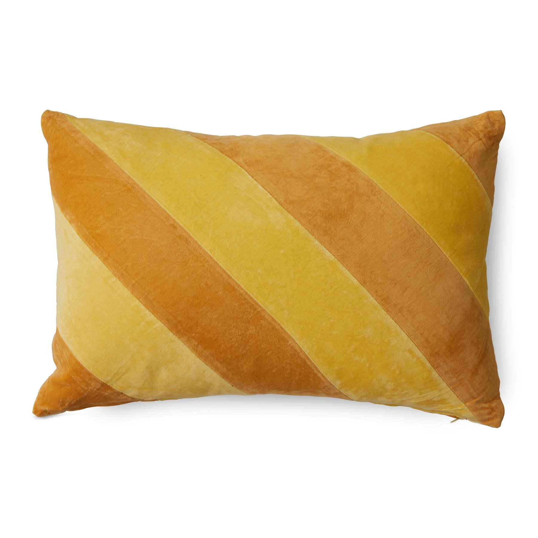 HKliving Striped Velvet Sierkussen 40 x 60 cm - April