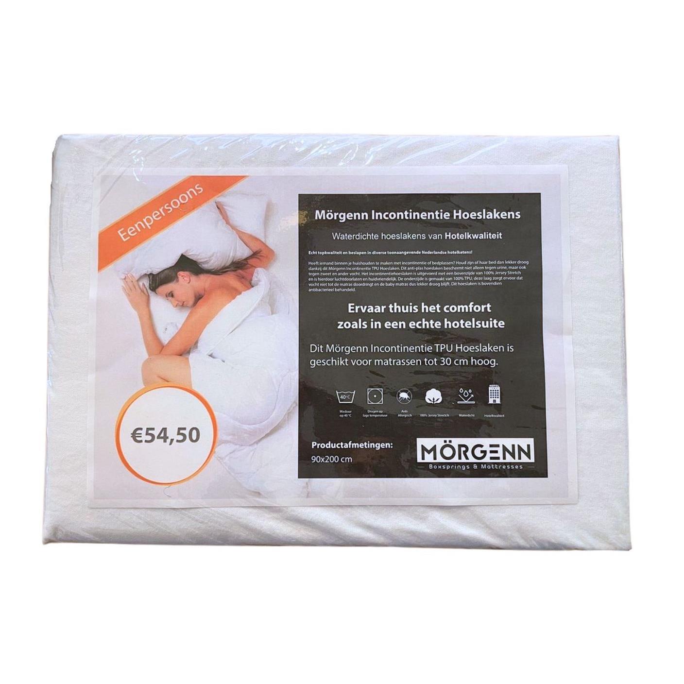 Mörgenn 2x Incontinentie Hoeslaken - Matrasbeschermer 90x200