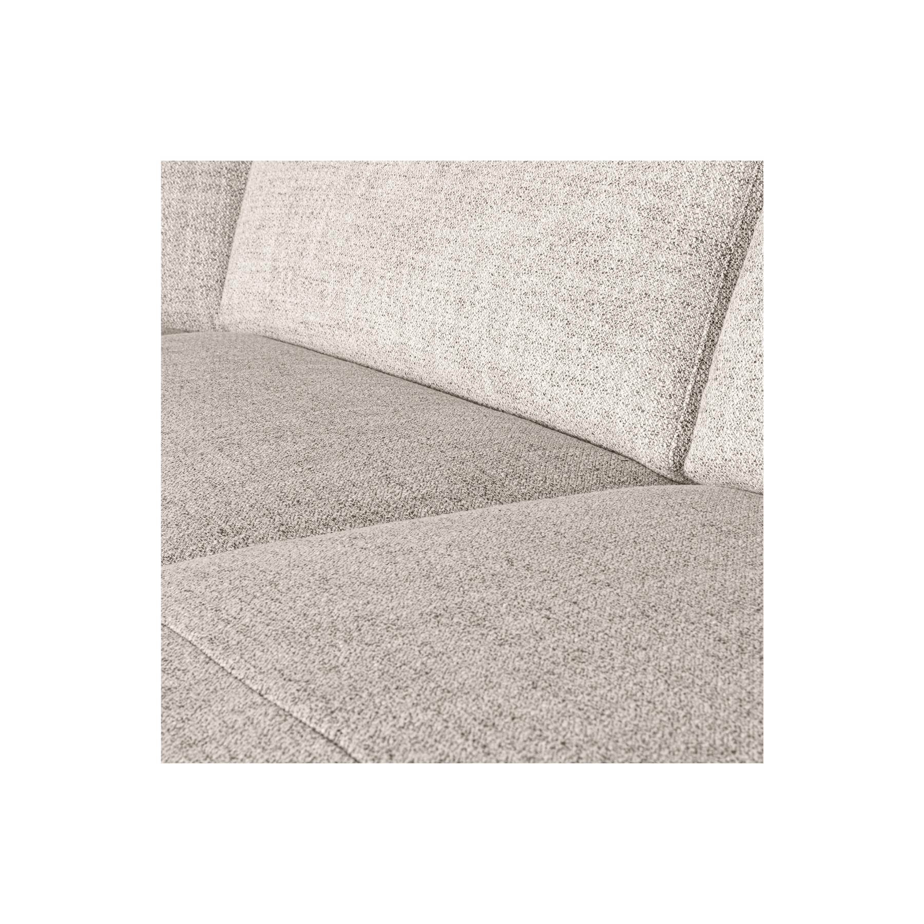 WOOOD Avelon U-Bank - Polyester - Naturel Melange - 78x315x205