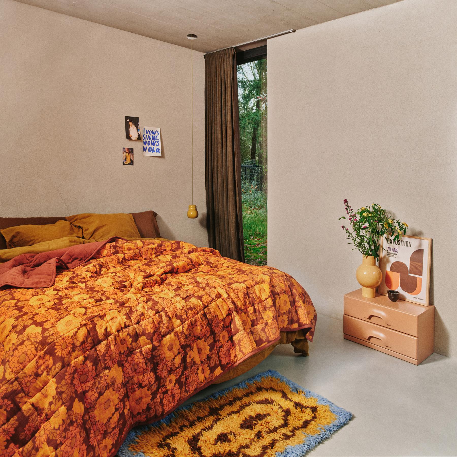 HKliving Woolen Vloerkleed 60 x 115 cm - Funk