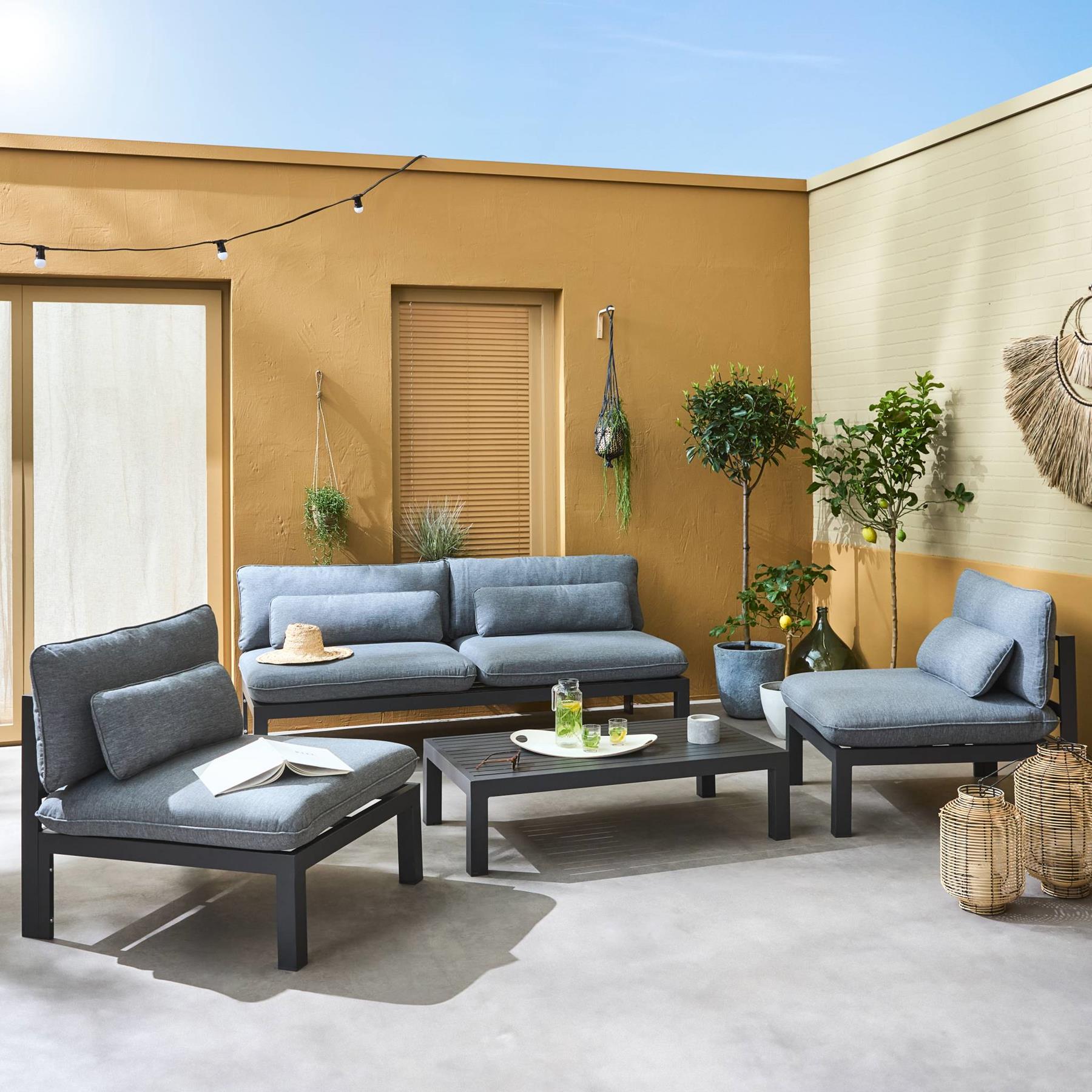 sweeek - XXL tuinset aluminium 5-persoons