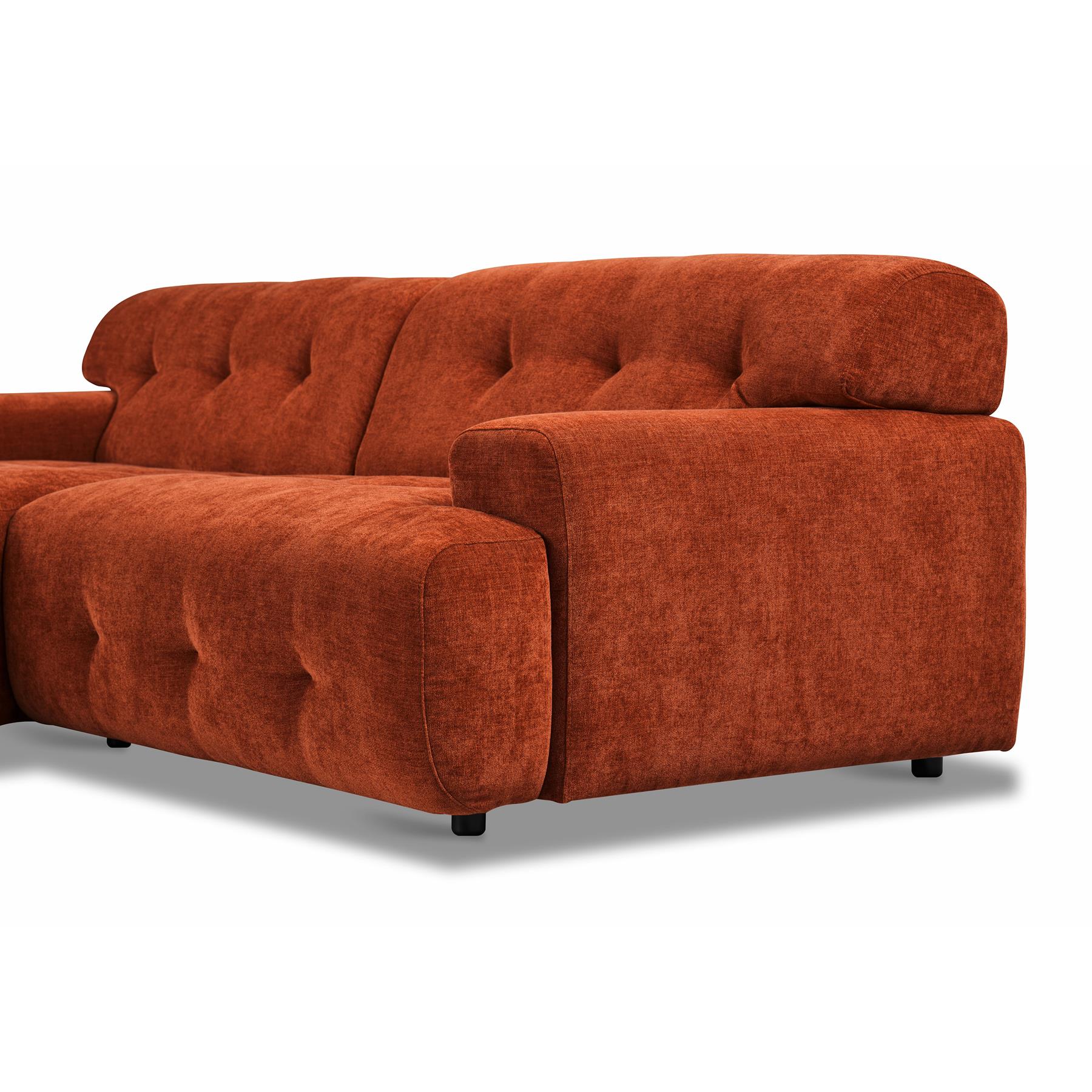 by fonQ Ruby Hoekbank met Chaise Longue Links - Terra