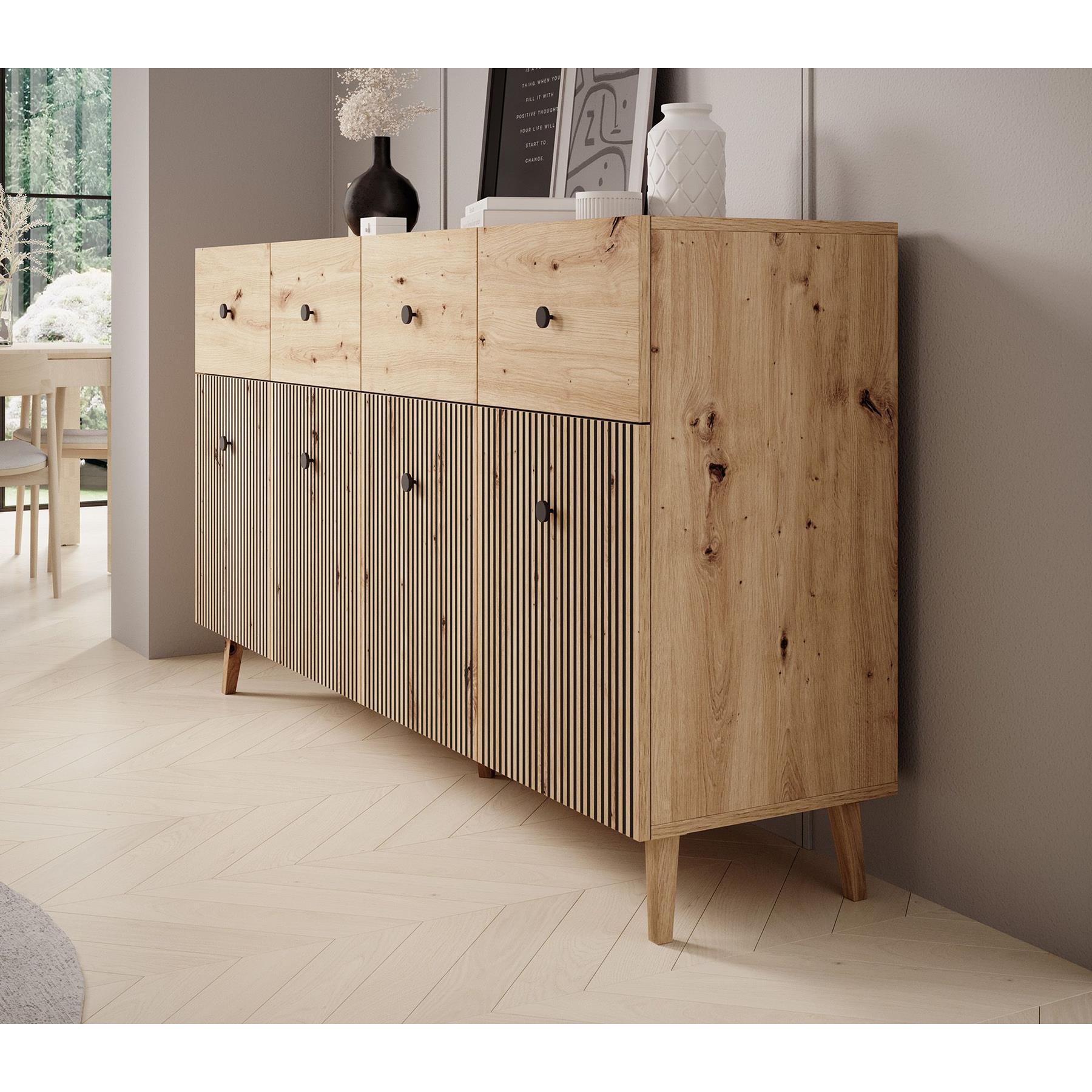 Meubella Dressoir Bali - Eiken - 180 cm