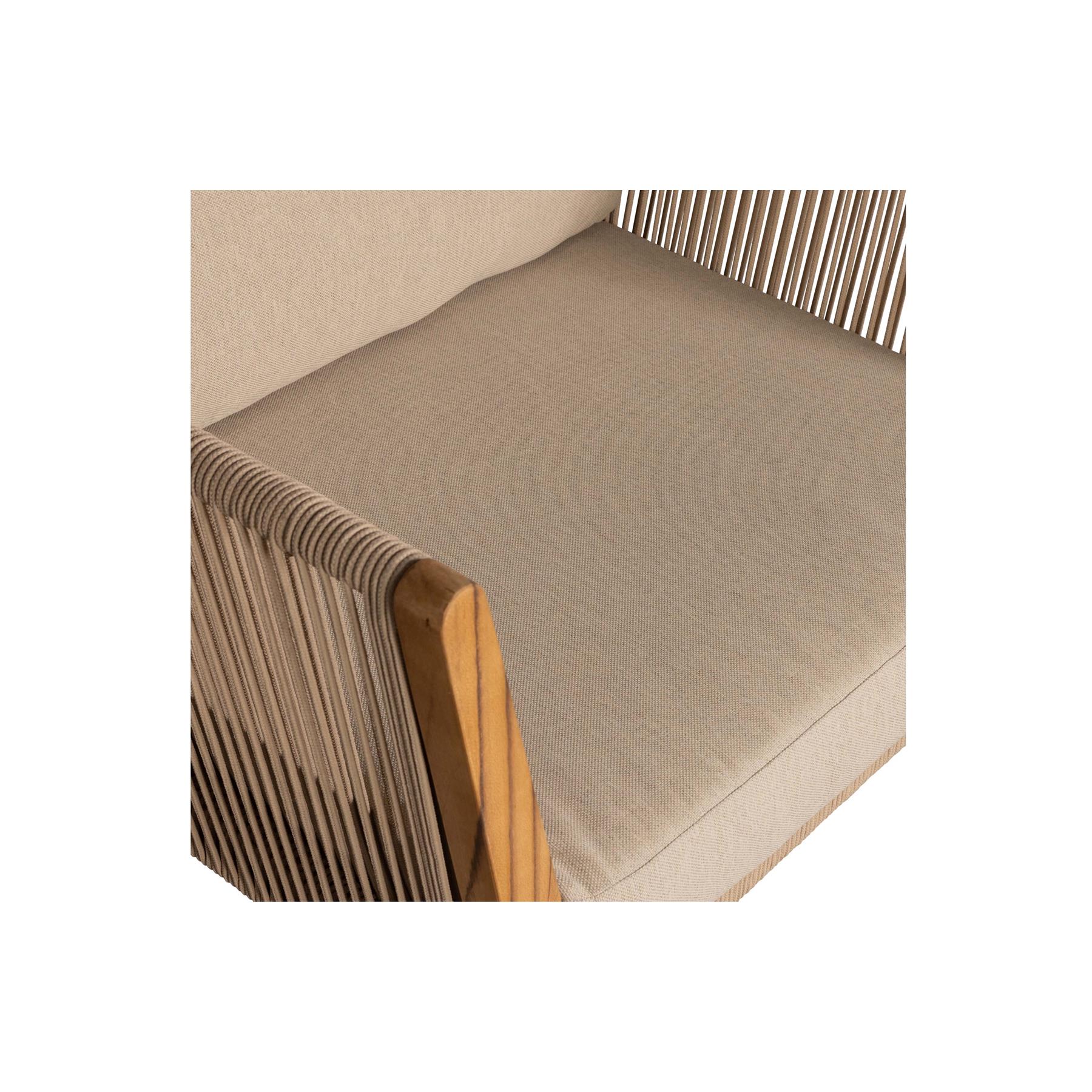 WOOOD San Remo Loungestoelen - Teak - Zand - 70x88x96