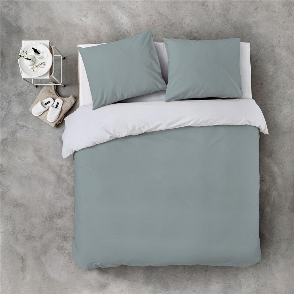 Byrklund - Dekbedovertrek Side Way - 240x220 - Jade | Wit