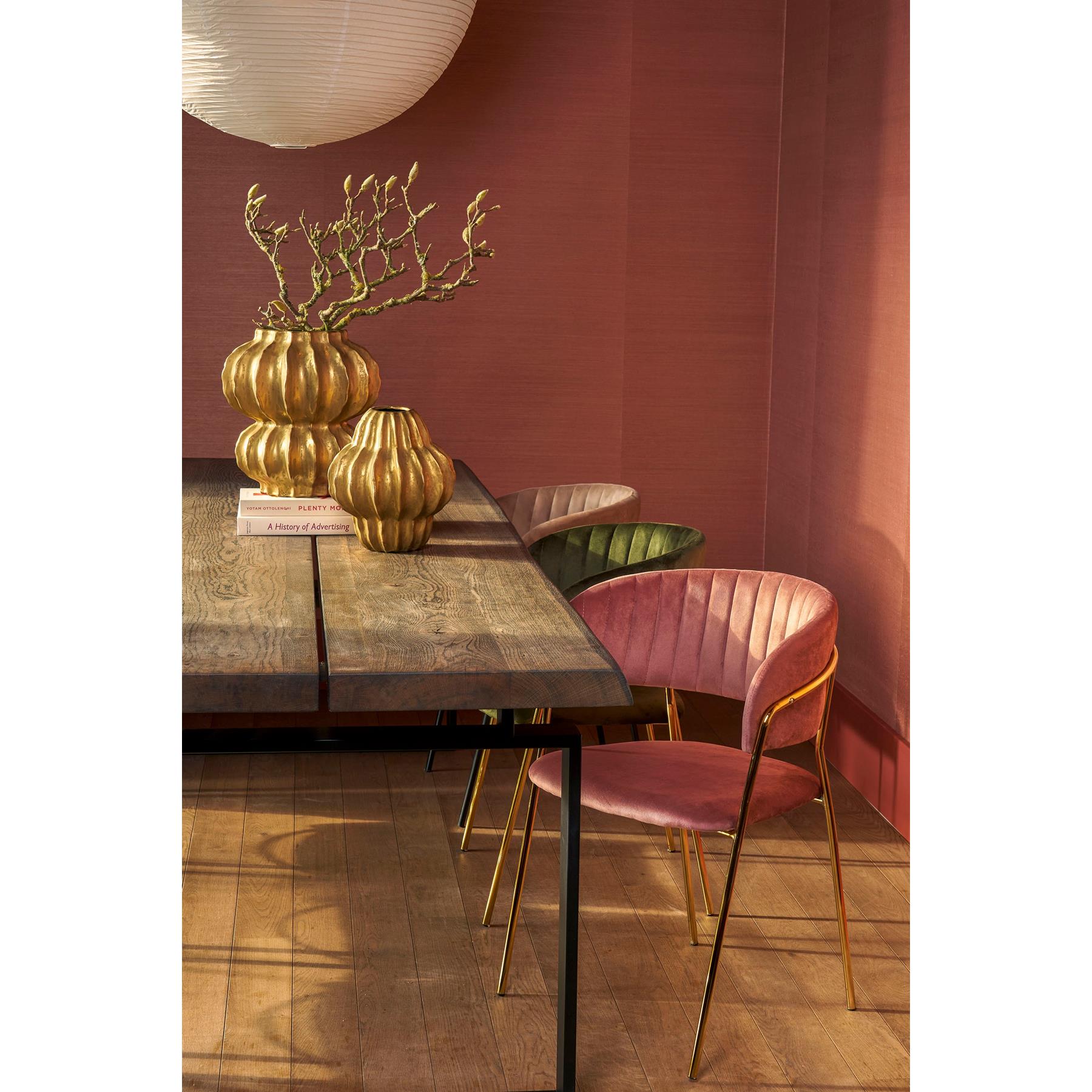 Mica Decorations Altea Vaas - H35 x Ø33 cm - Keramiek - Goud