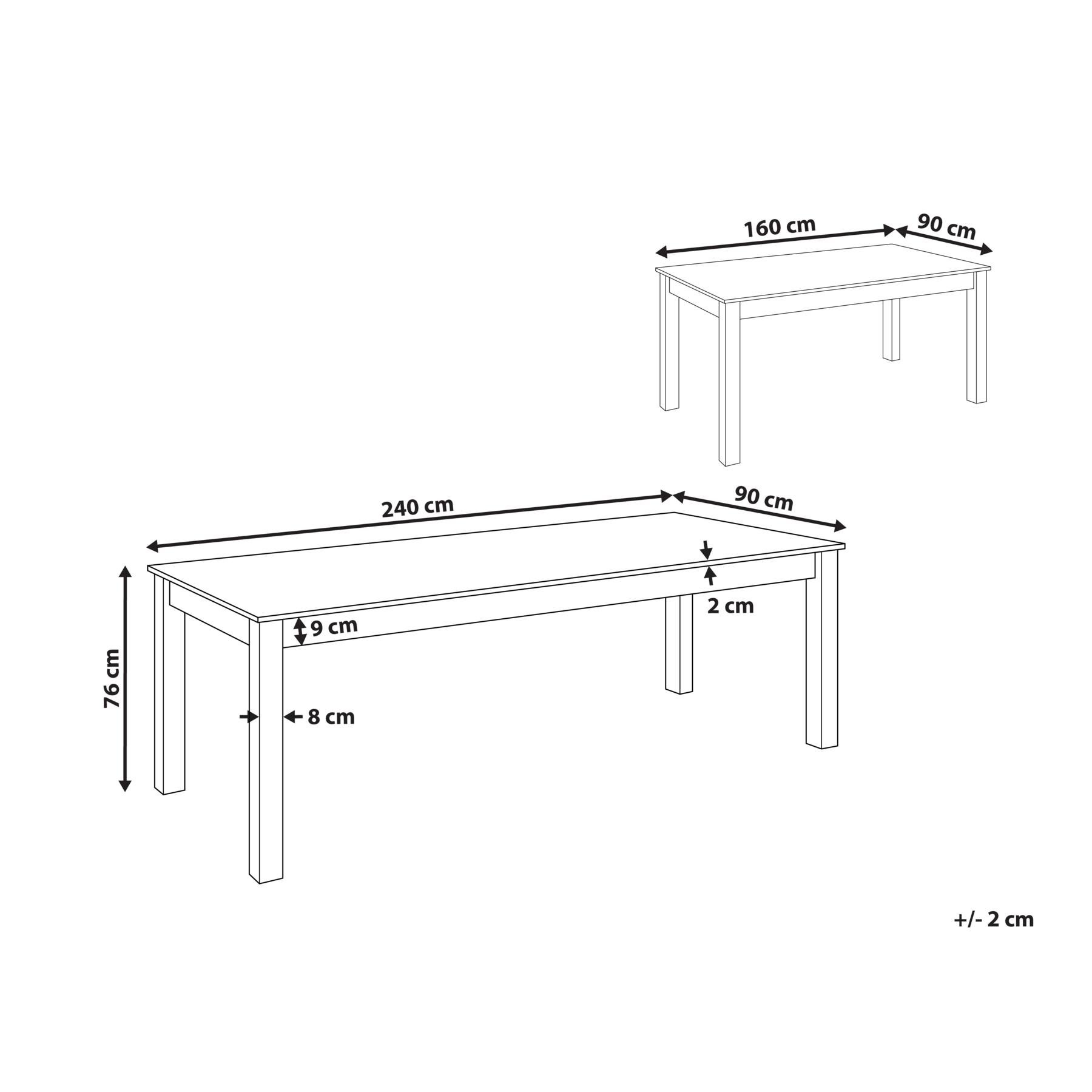 Beliani - MADURA - Uitschuifbare eettafel - Lichthout - MDF kopen? Shop bij  fonQ!