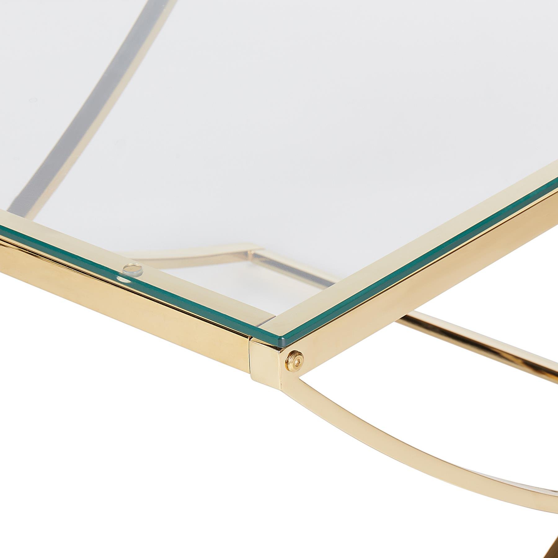 Beliani - RINGGOLD - Salontafel - Goud - Glas