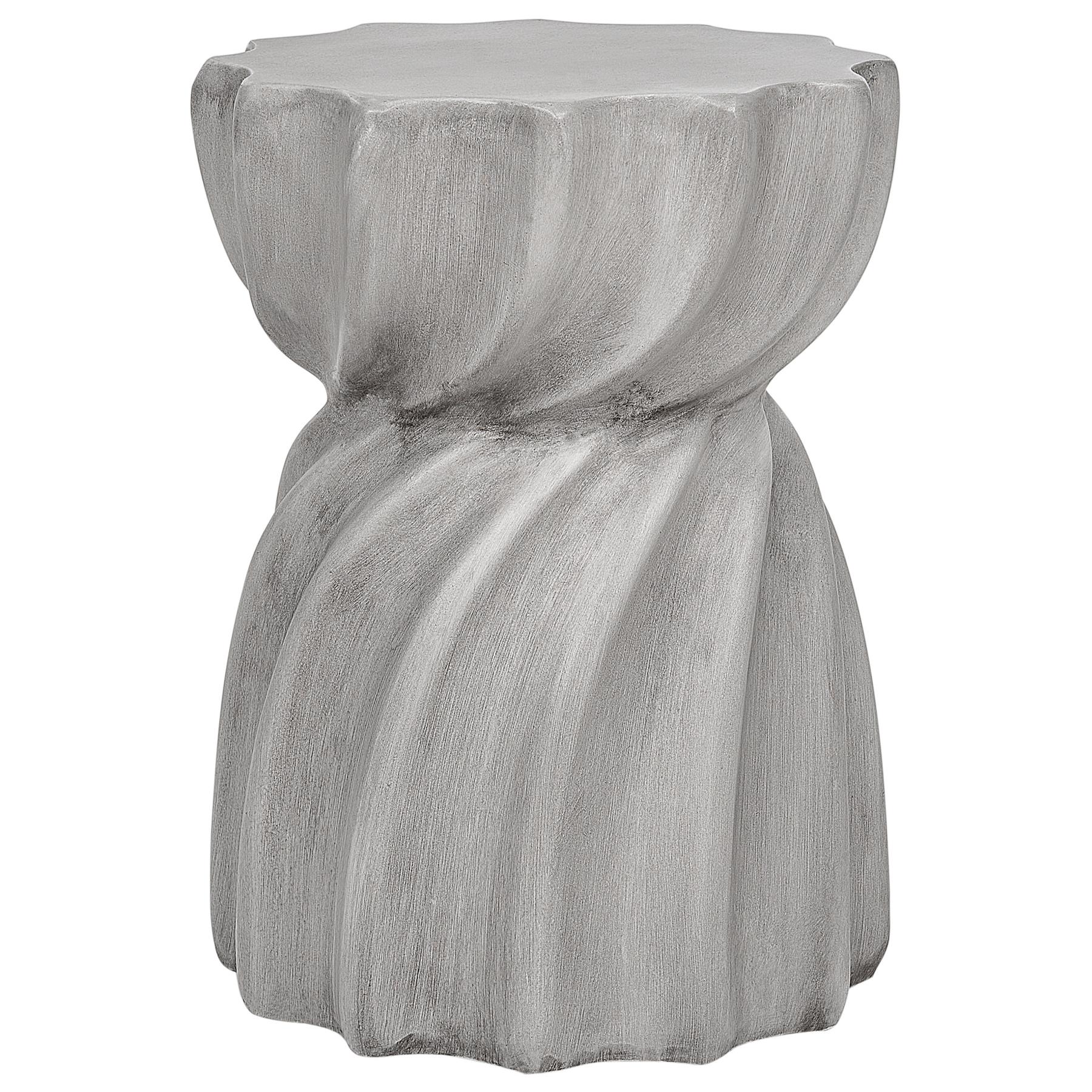 Beliani - ALGUA - Bijzettafel - Grijs - Lichtbeton