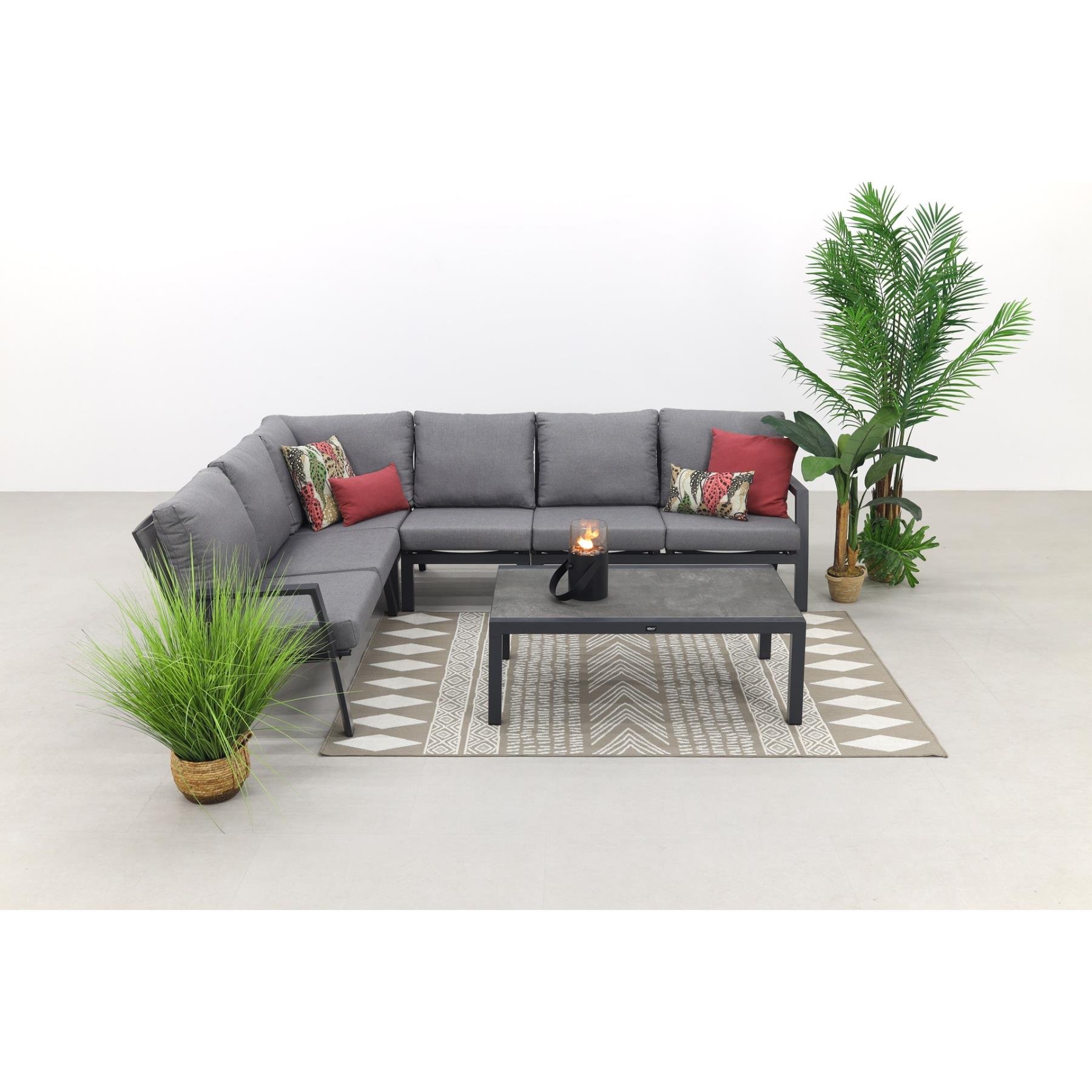 VDG Azoren|Atlanta loungeset - antraciet - links & rechts