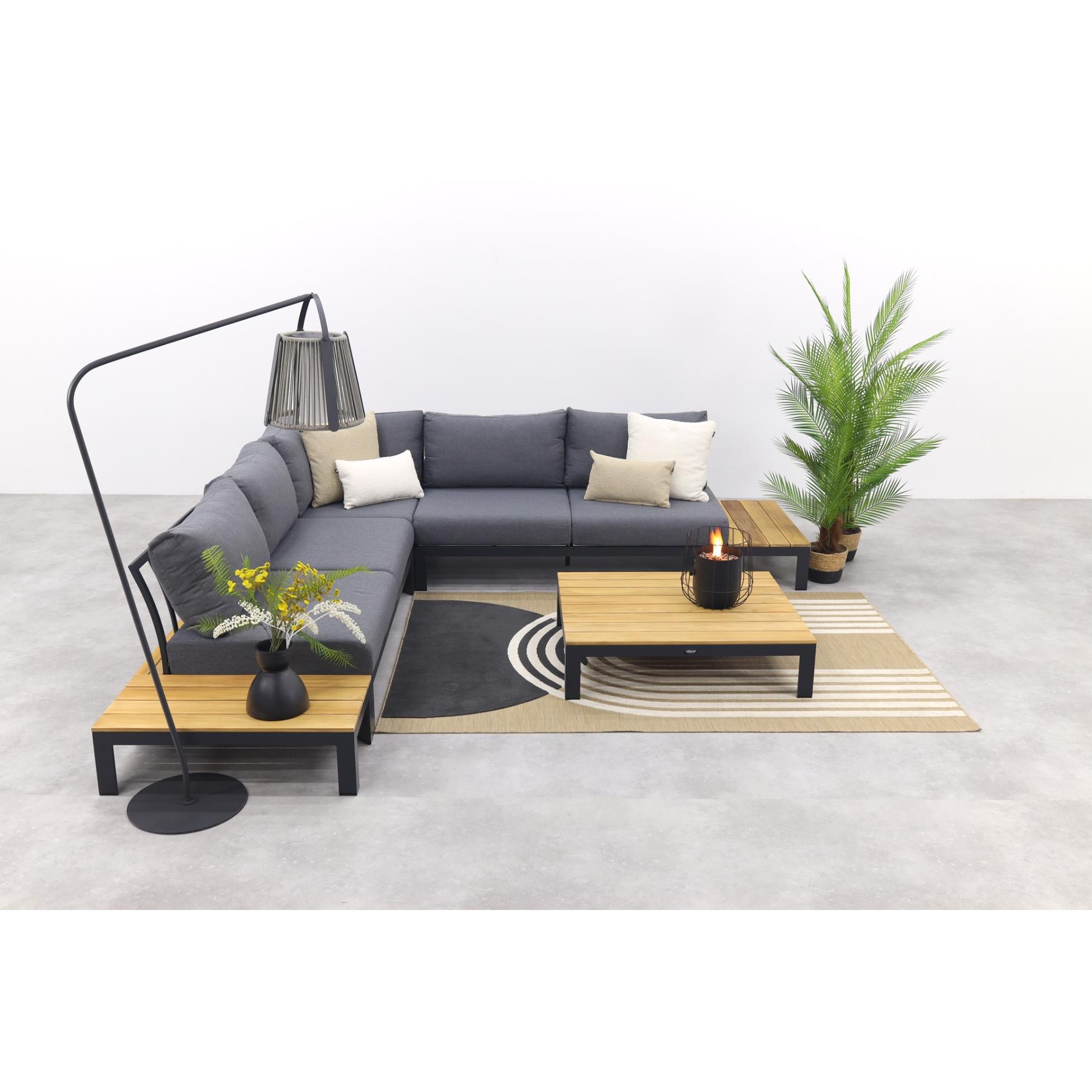 VDG Avalounge loungeset - Aluminium|teakhout - 2-delig