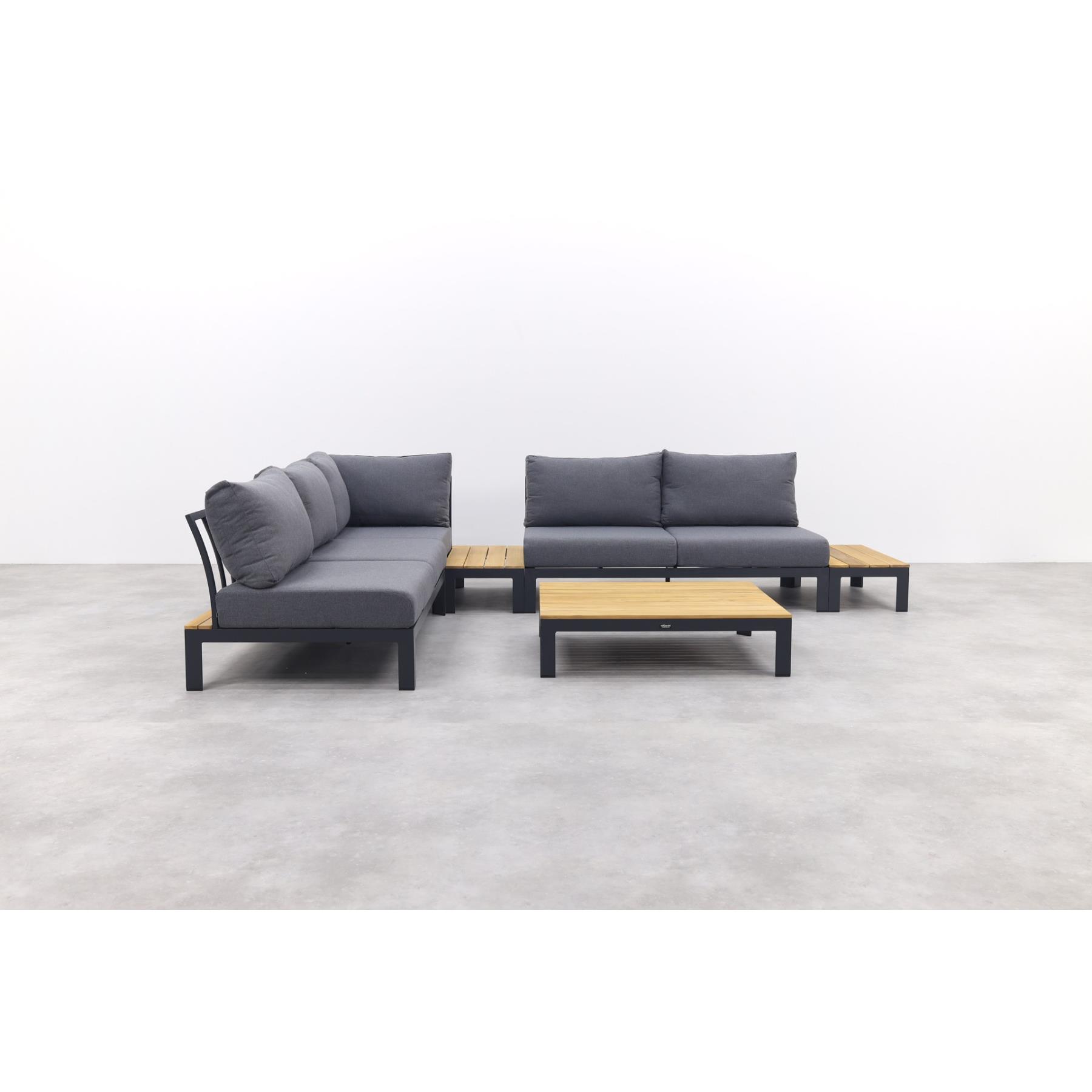 VDG Avalounge loungeset - Aluminium|teakhout - 2-delig