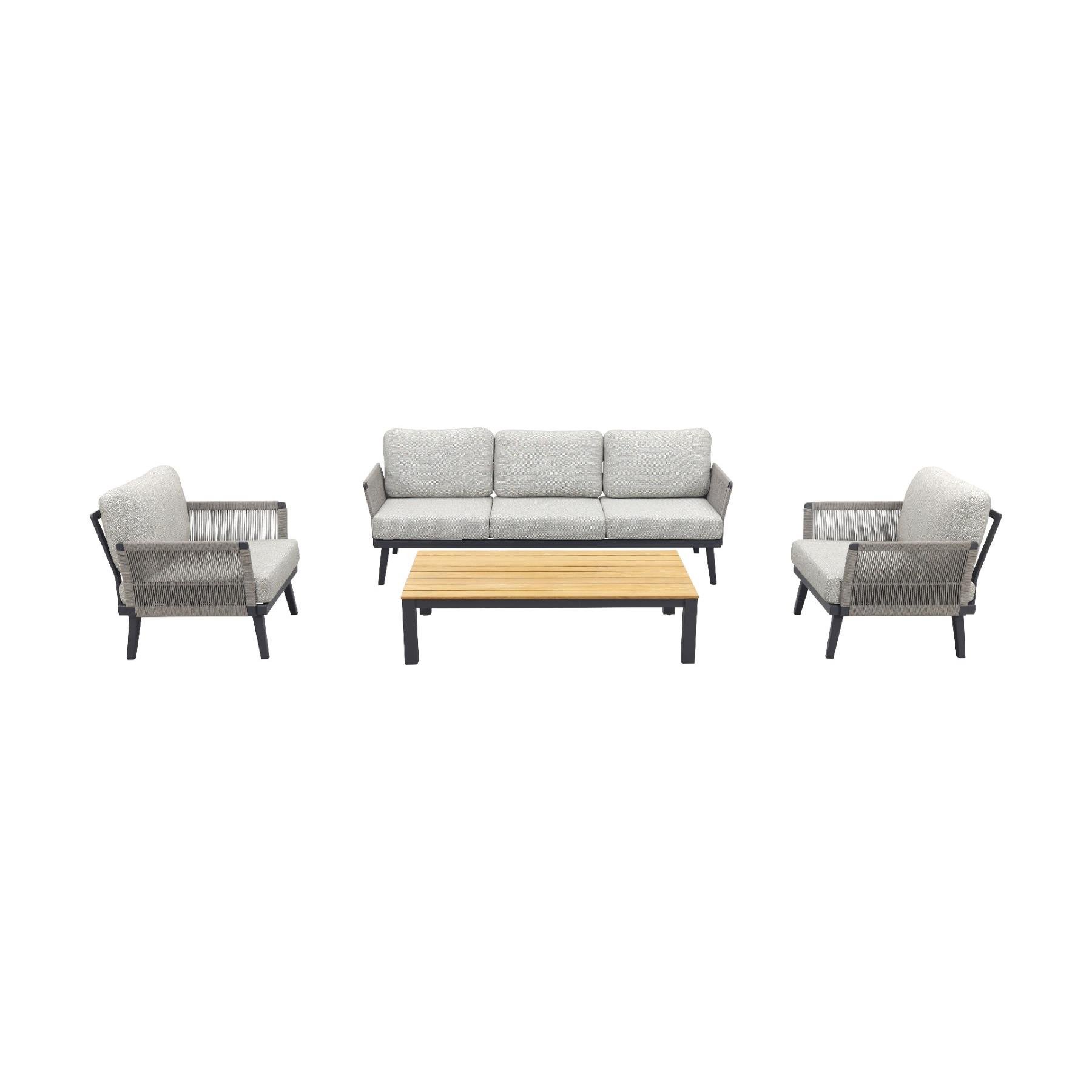 VDG Durban|Mindo stoel-bank loungeset - 4-delig