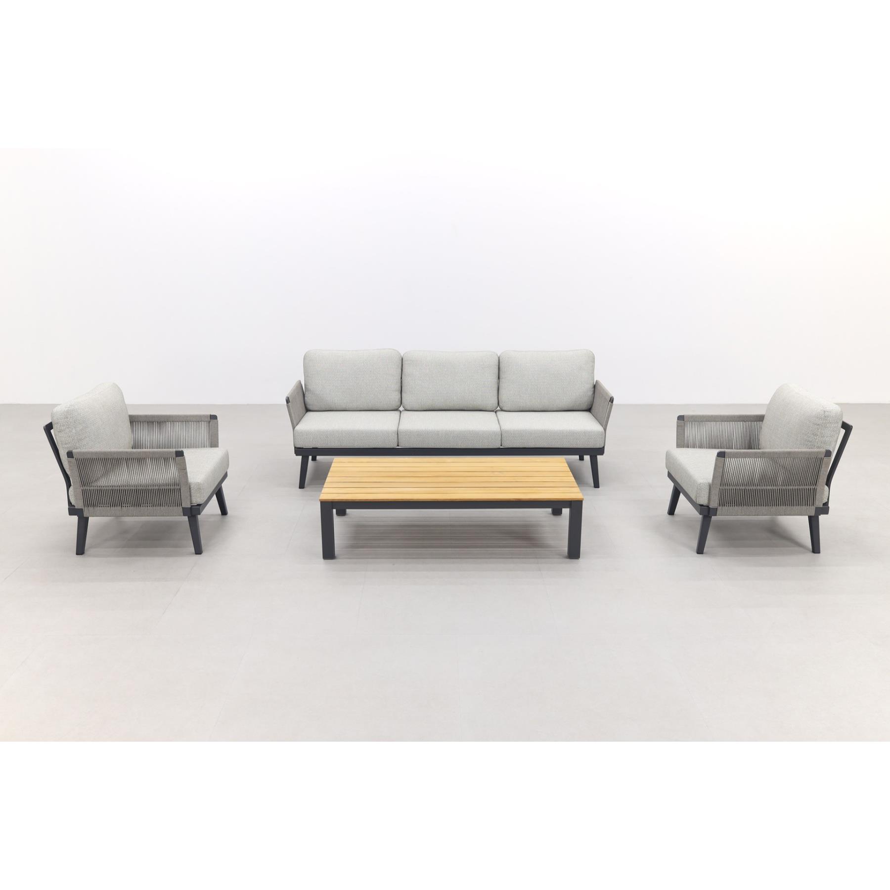VDG Durban|Mindo stoel-bank loungeset - 4-delig