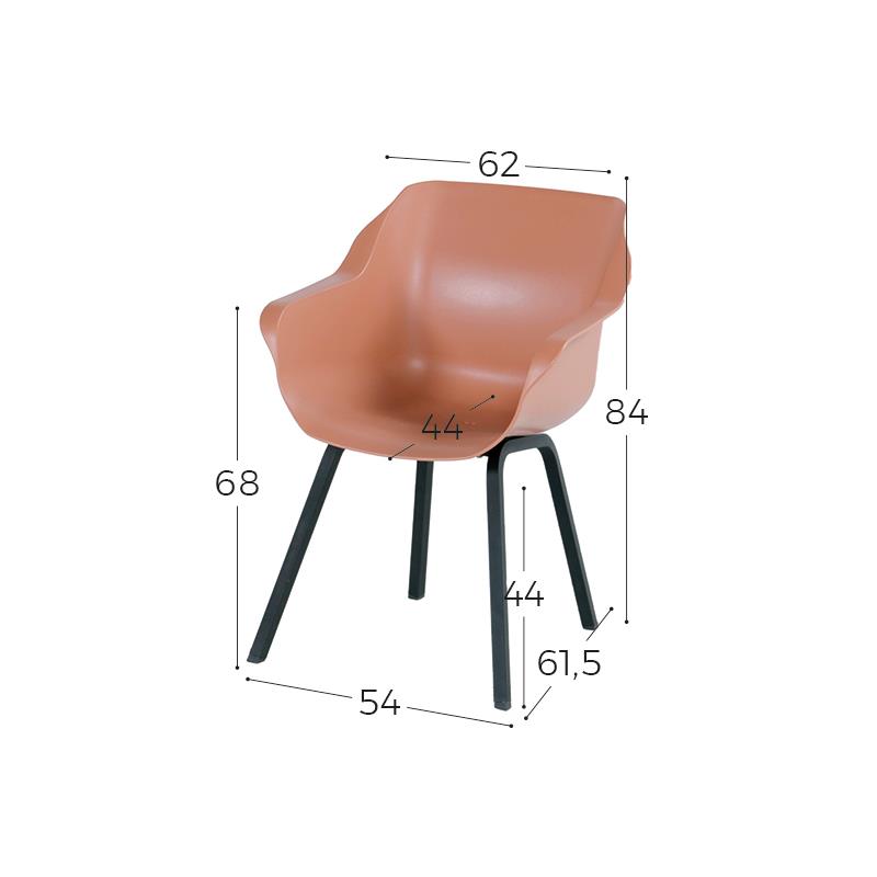 Hartman Sophie Element Terra|Rome grey 170 cm. tuinset - 5-delig