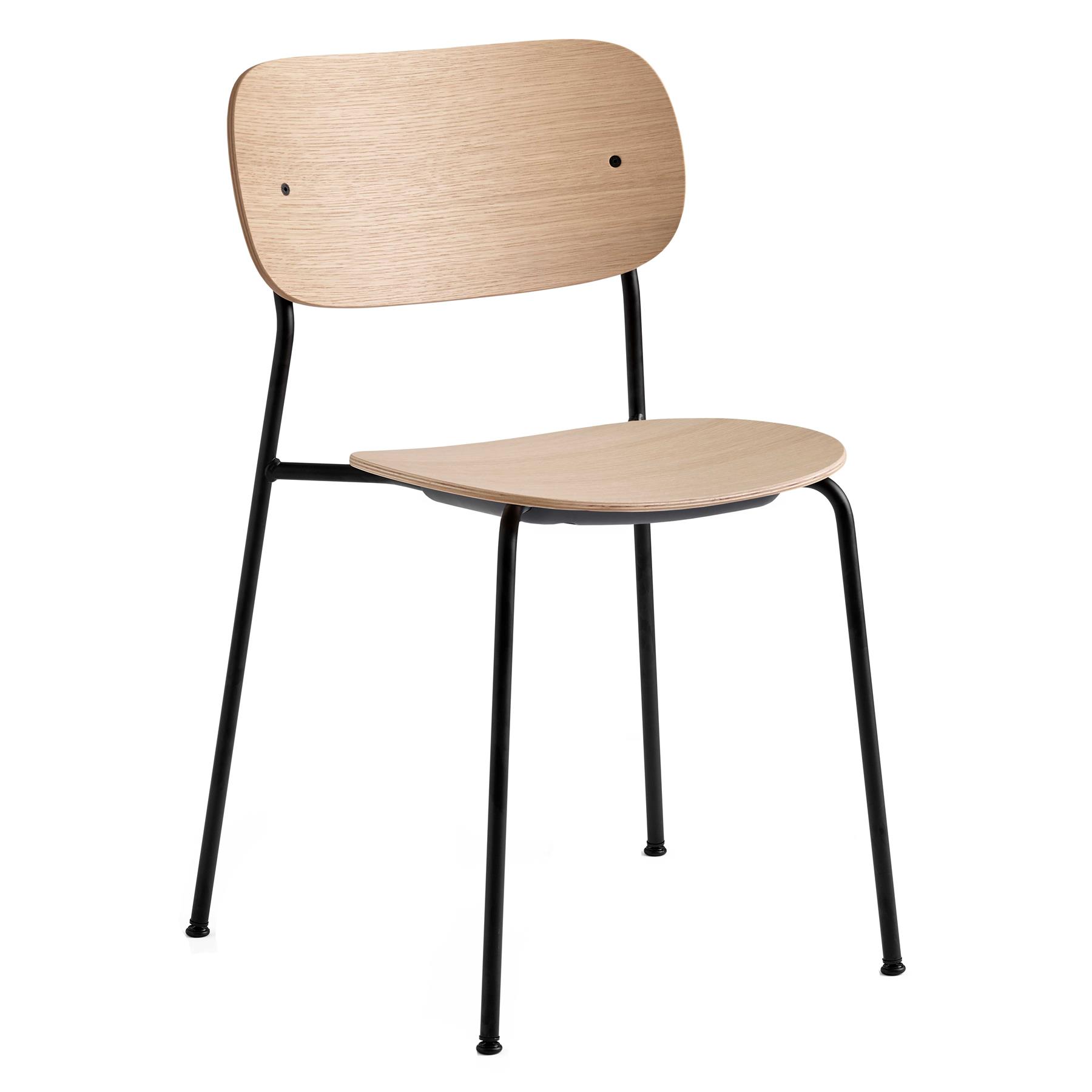 Audo Copenhagen Co eetkamerstoel naturel eiken|chroom