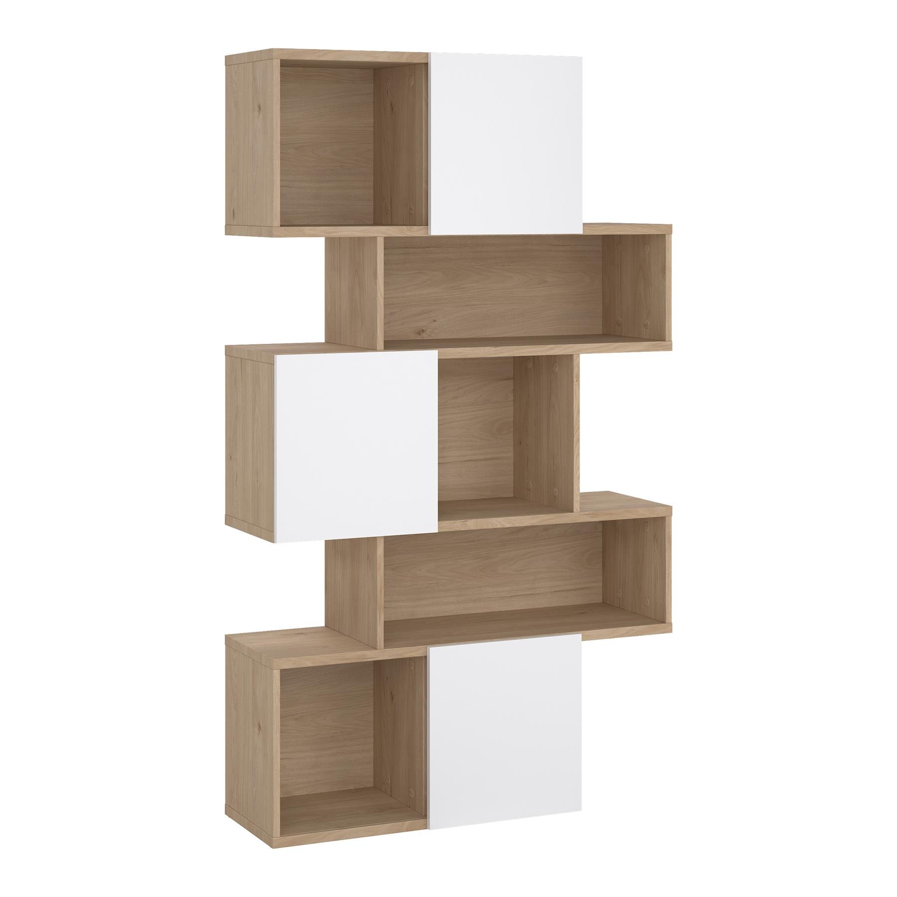 by fonQ basic Puzzle Boekenkast Asymmetrisch - Wit