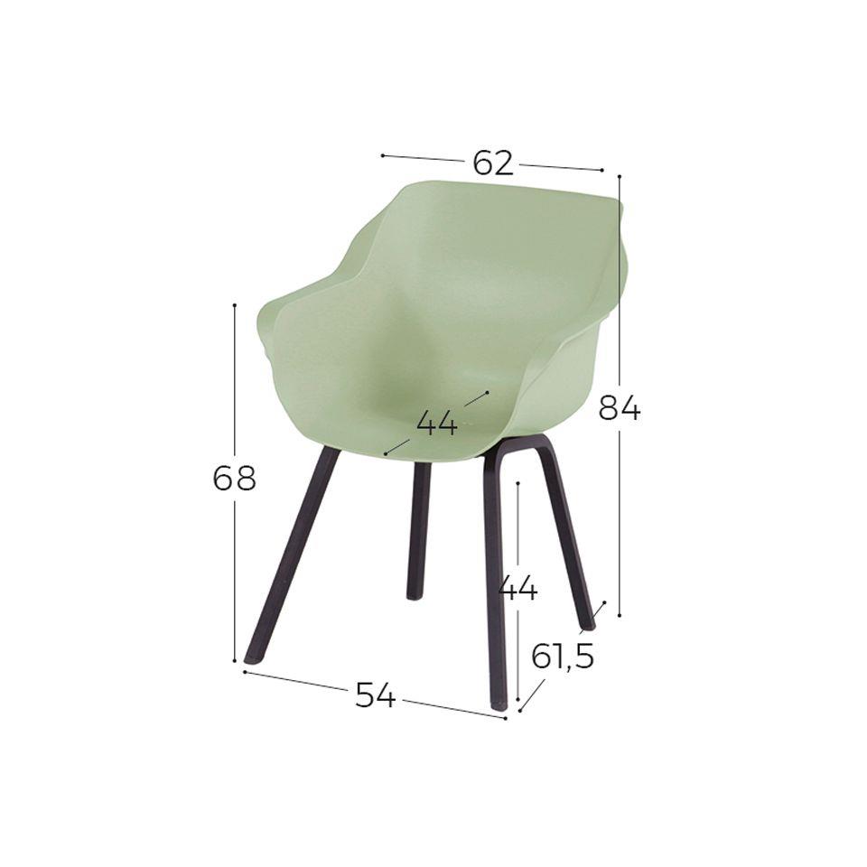 Hartman Sophie tuinstoel terra & french|Rome grey 100 cm. - 5-delig