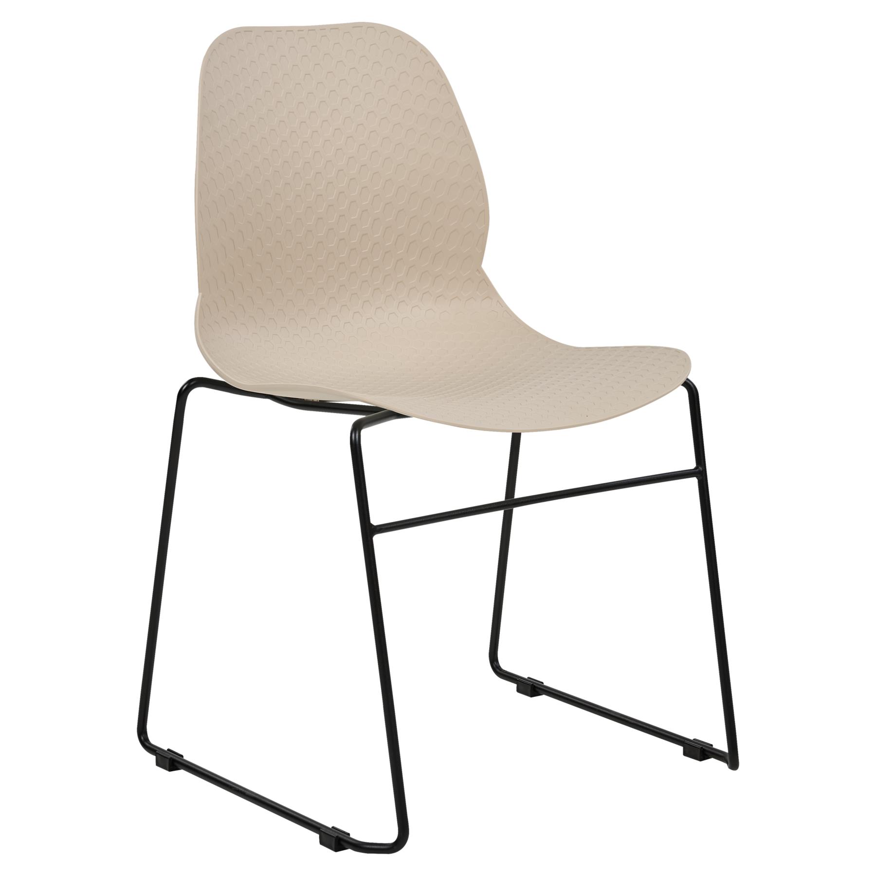 Beliani - PANORA - Eetkamerstoel set van 4 - Beige - Plastic