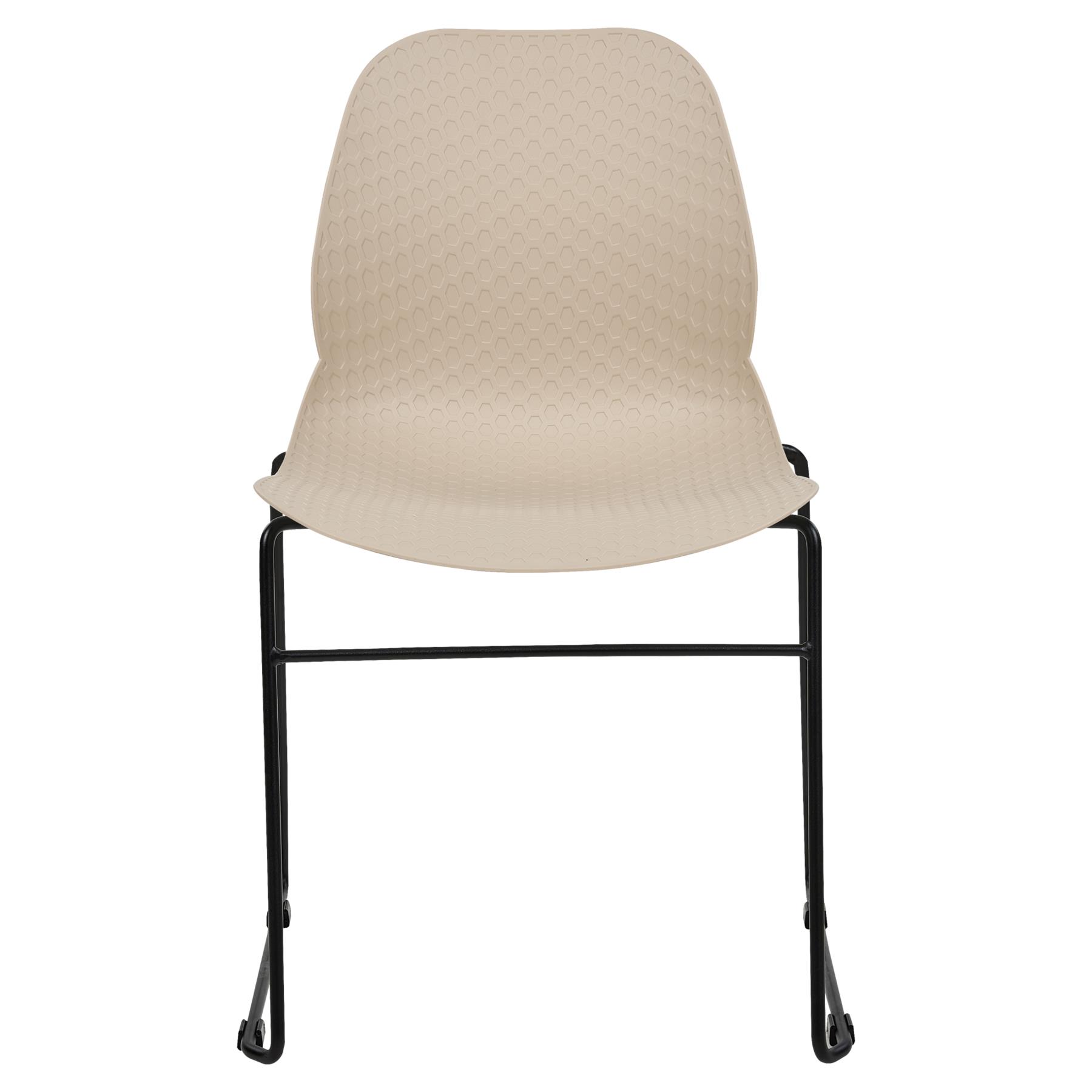 Beliani - PANORA - Eetkamerstoel set van 4 - Beige - Plastic