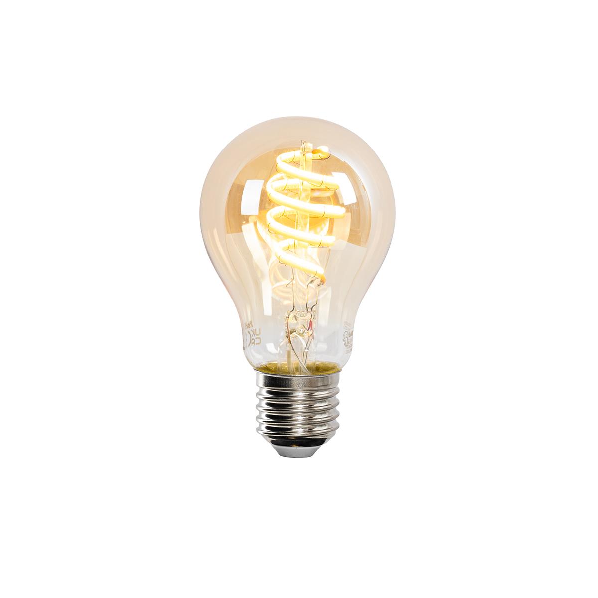 LUEDD Smart E27 LED lamp A60 goud 4W 270 lm 1800-3000K