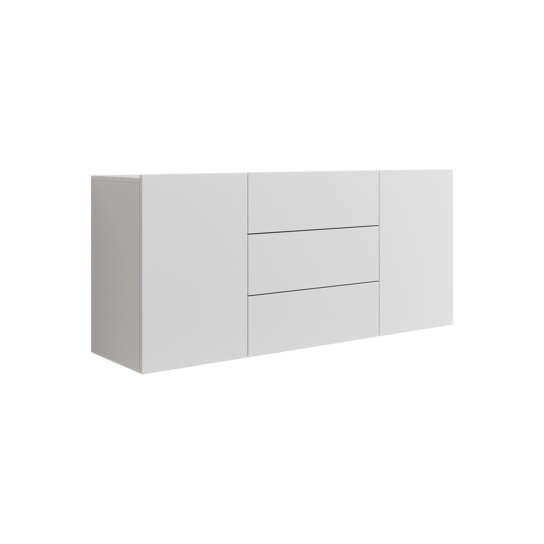 Meubella Dressoir Asilento - Mat wit - 140 cm