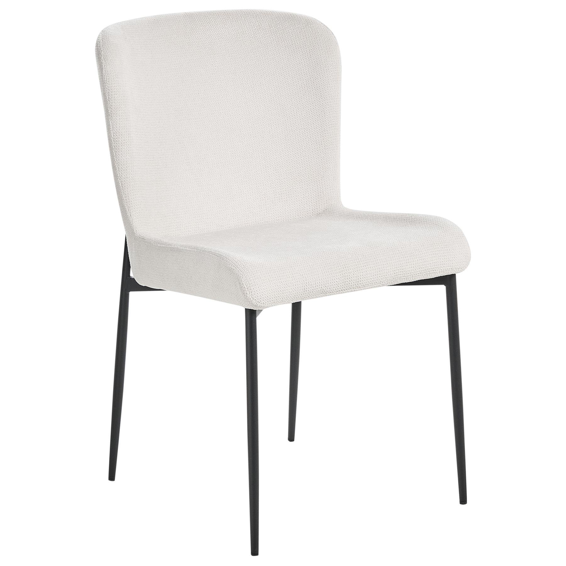 Beliani - ADA - Eetkamerstoel set van 2 - Wit - Polyester