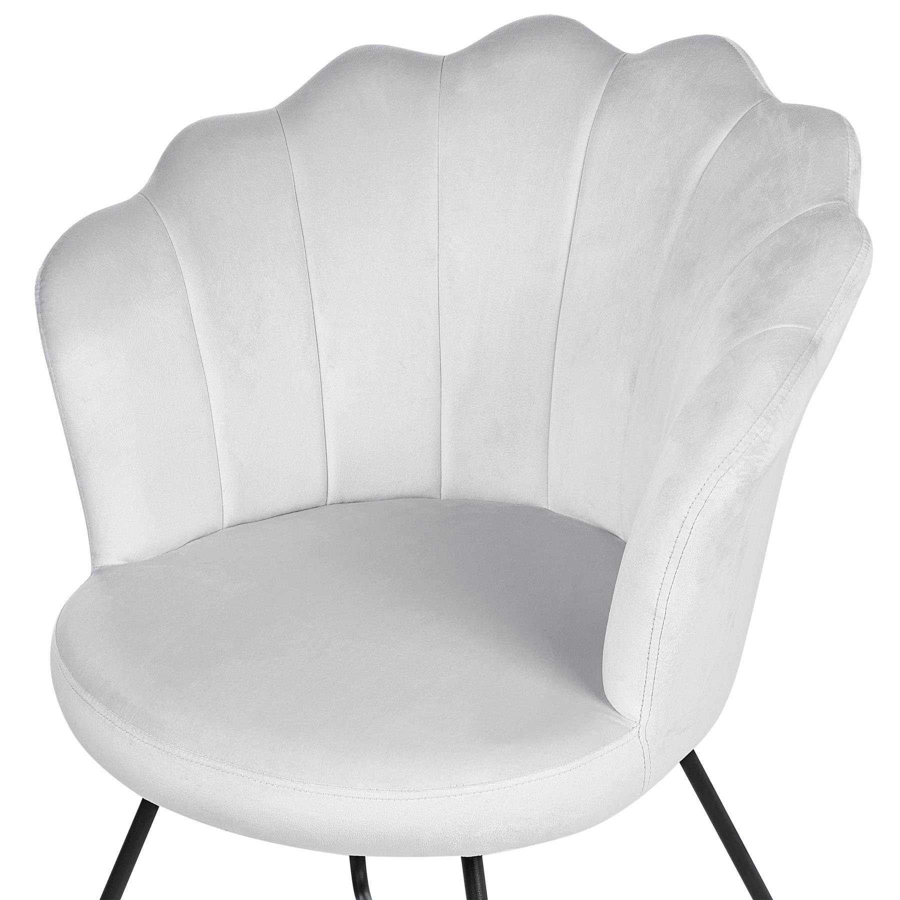Beliani - LOVELOCK - Fauteuil - Zwart - Fluweel