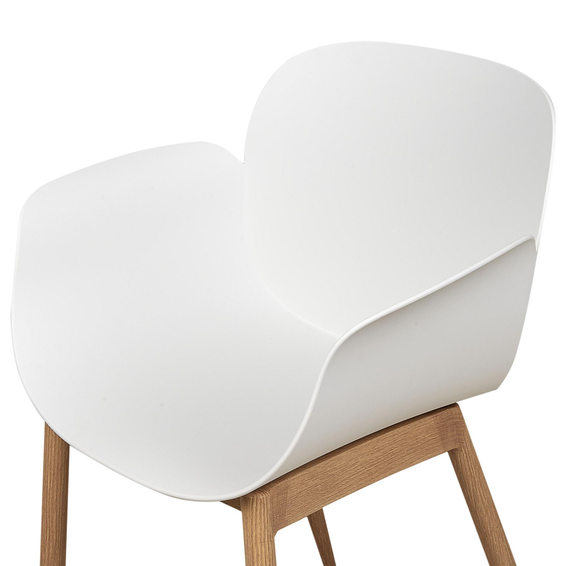 Beliani - ABILENE - Eetkamerstoelen set van 2 - Wit - Plastic