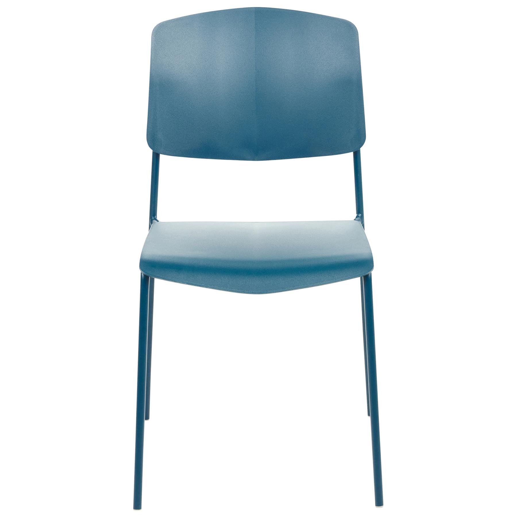 Beliani - ASTORIA - Eetkamerstoel set van 4 - Blauw - Plastic