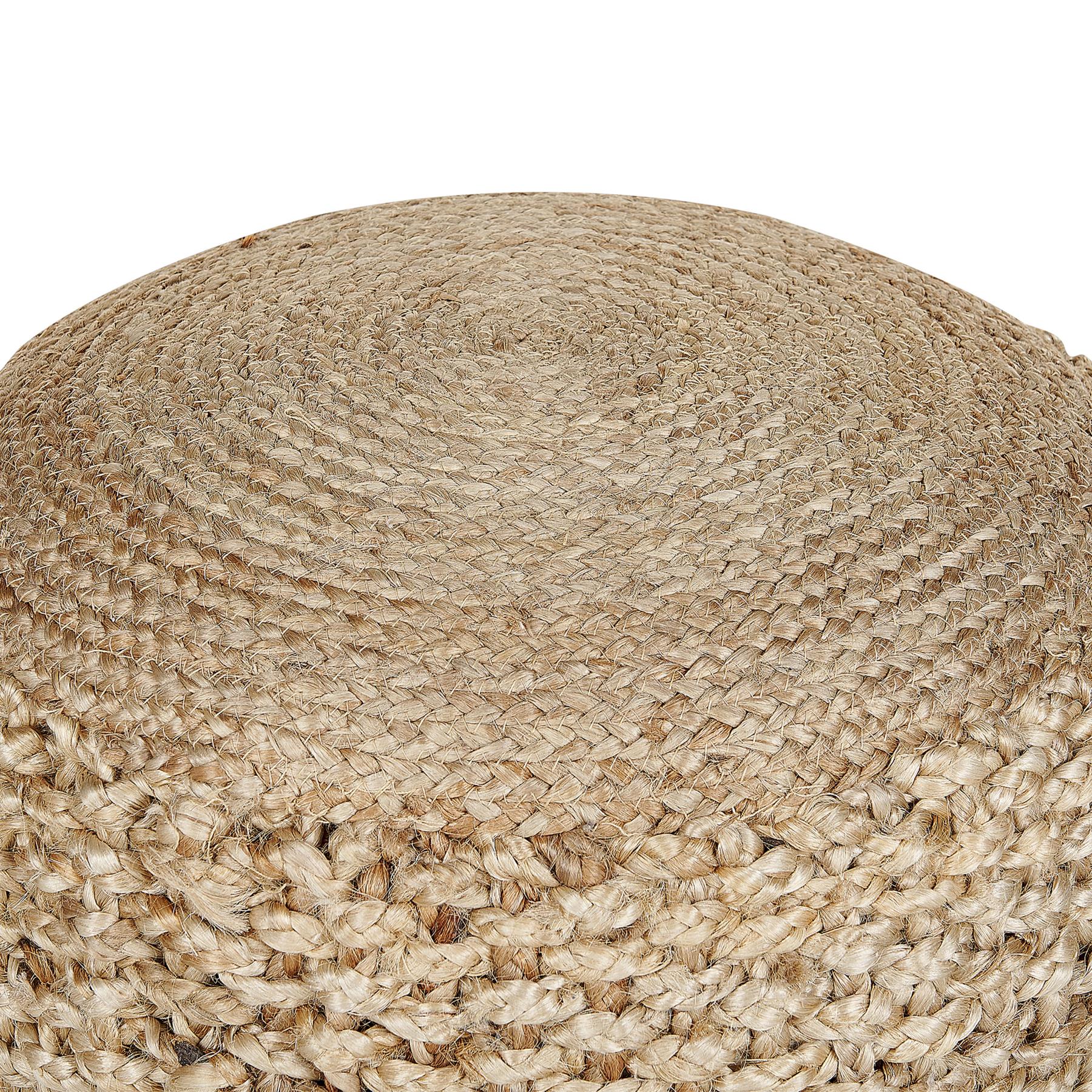 Beliani - DINNI - Poef - Beige - Jute