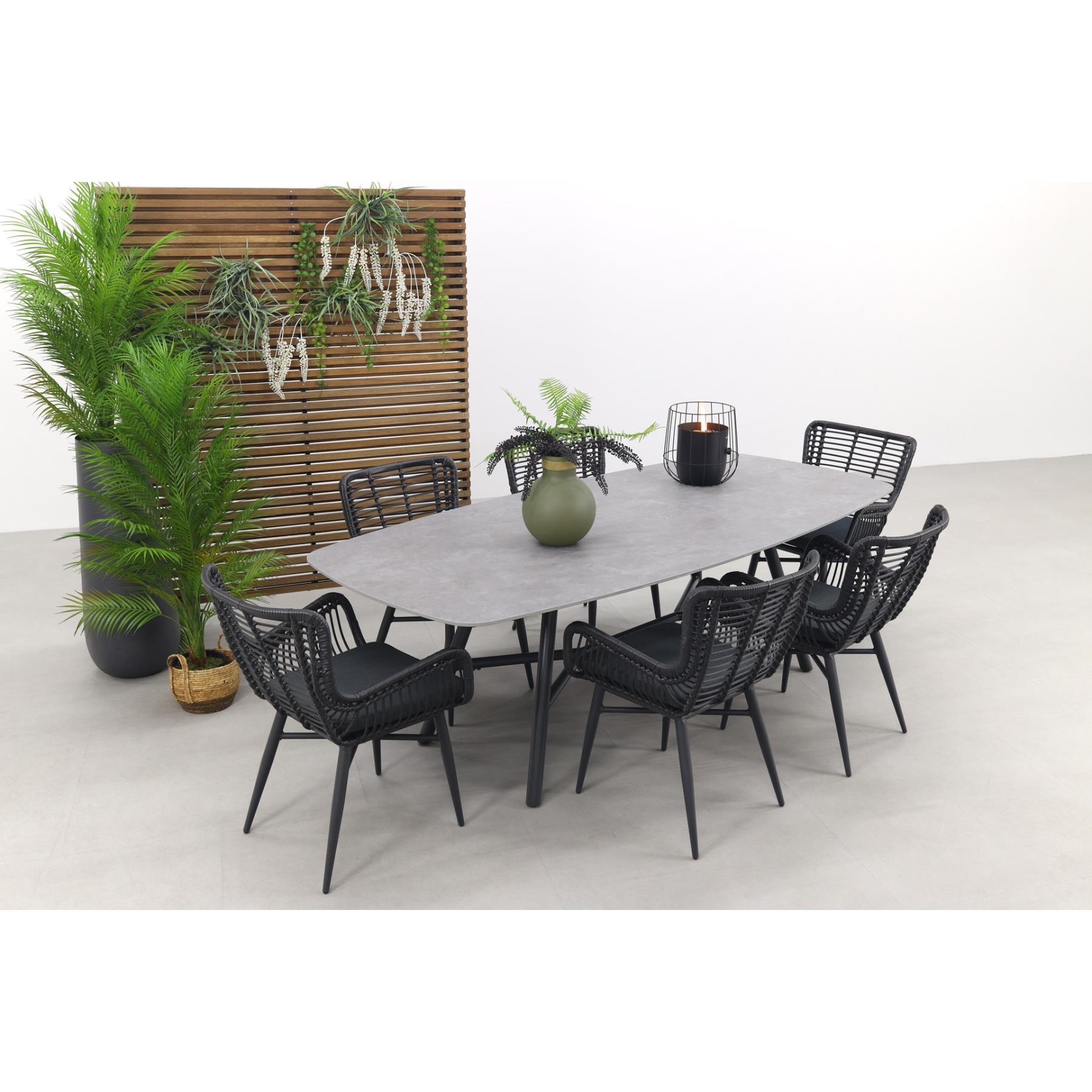 Hartman Jasmine|Benevento 240x110 cm. - Deens ovale tuinset