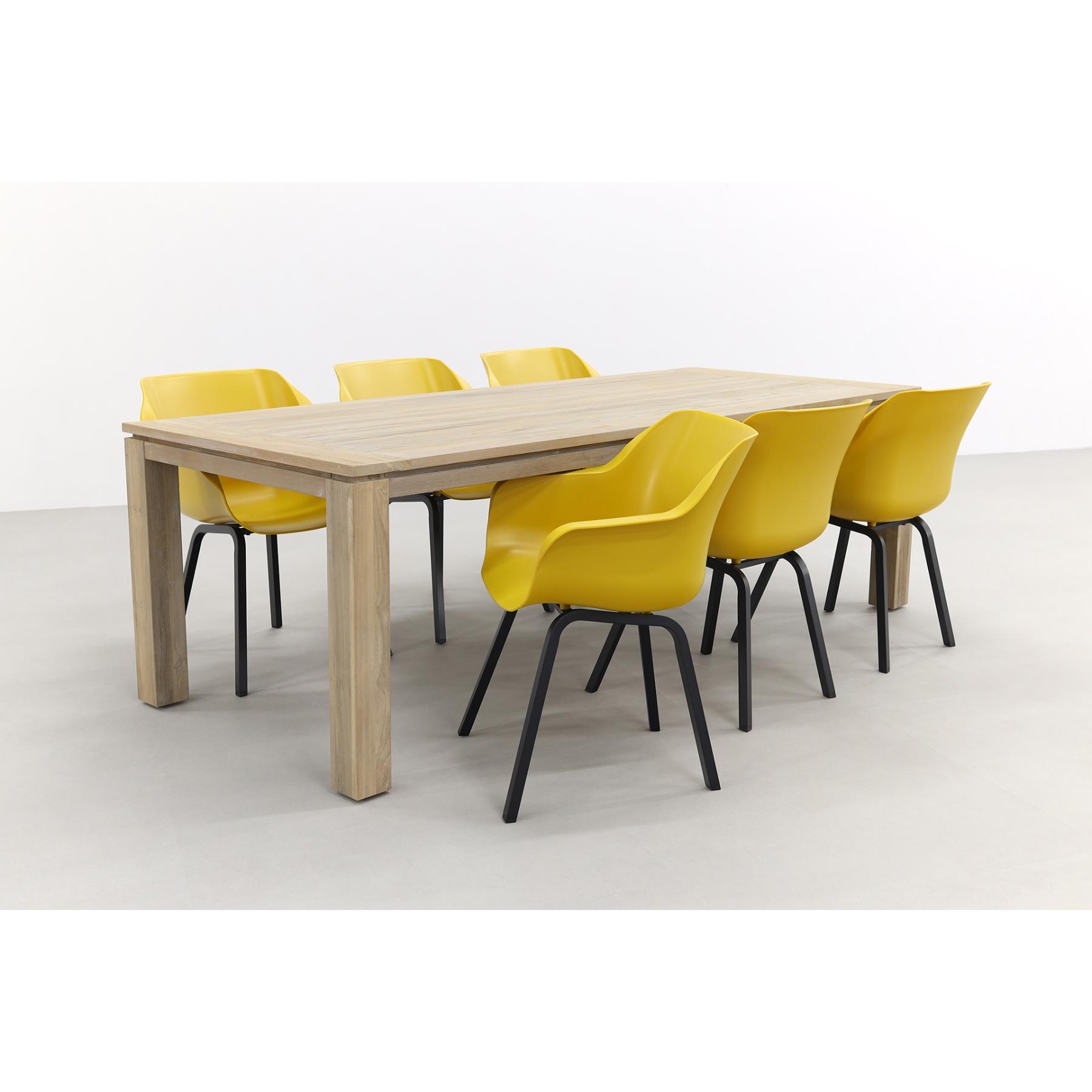Hartman Sophie Element Geel|Rome grey 240 cm. tuinset - 7-delig