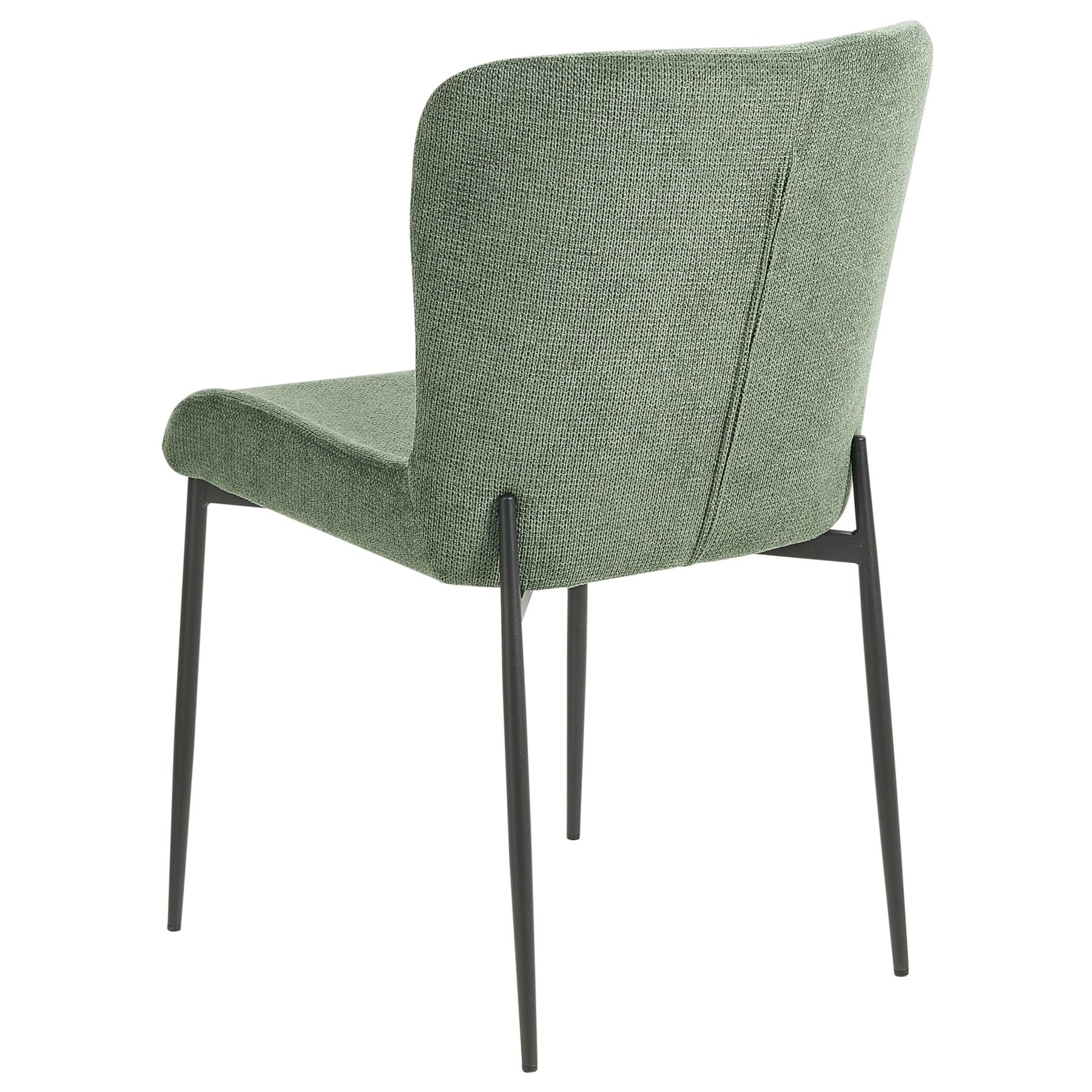 Beliani - ADA - Eetkamerstoel set van 2 - Donkergroen - Polyester