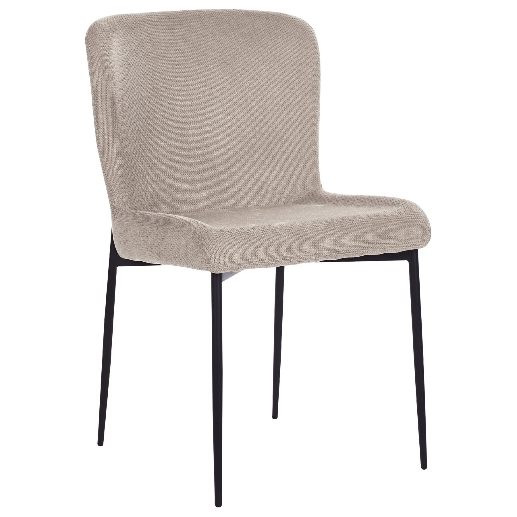 Beliani - ADA - Eetkamerstoel set van 2 - Taupe - Polyester