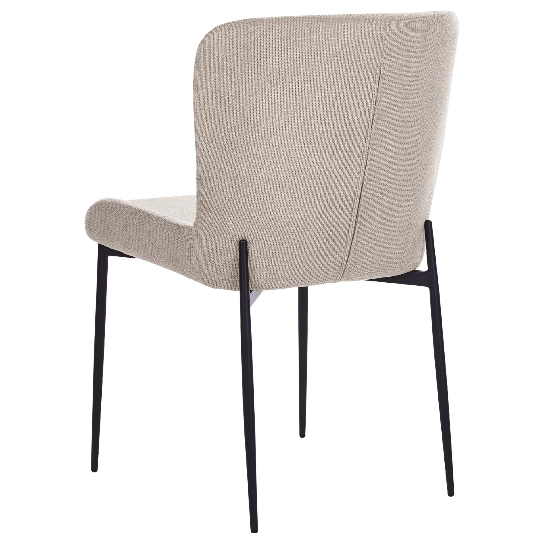 Beliani - ADA - Eetkamerstoel set van 2 - Taupe - Polyester
