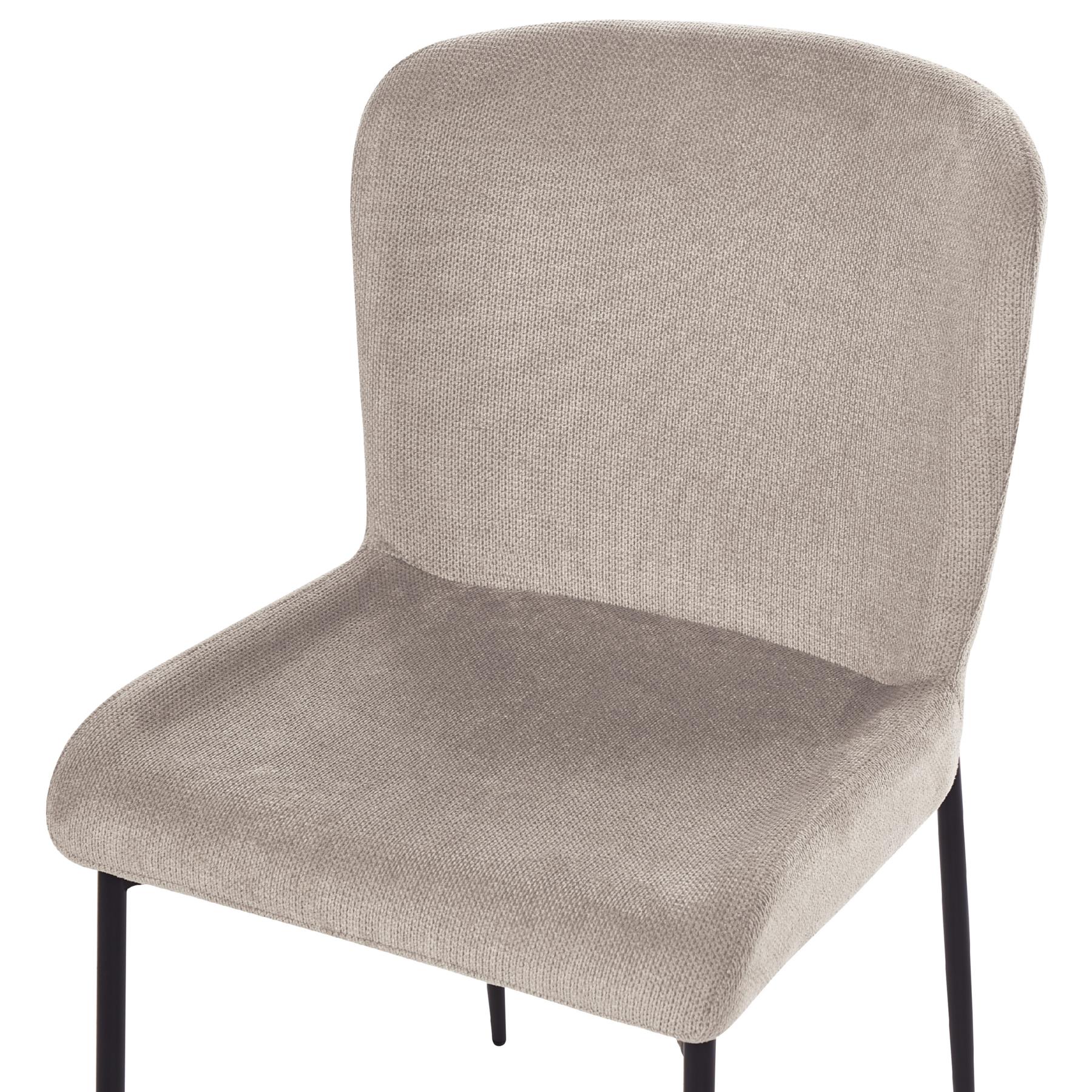 Beliani - ADA - Eetkamerstoel set van 2 - Taupe - Polyester