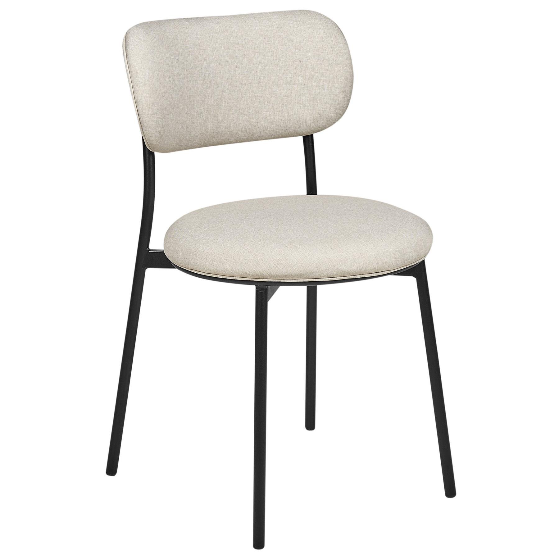 Beliani - CASEY - Eetkamerstoelen set van 2 - Beige - Polyester